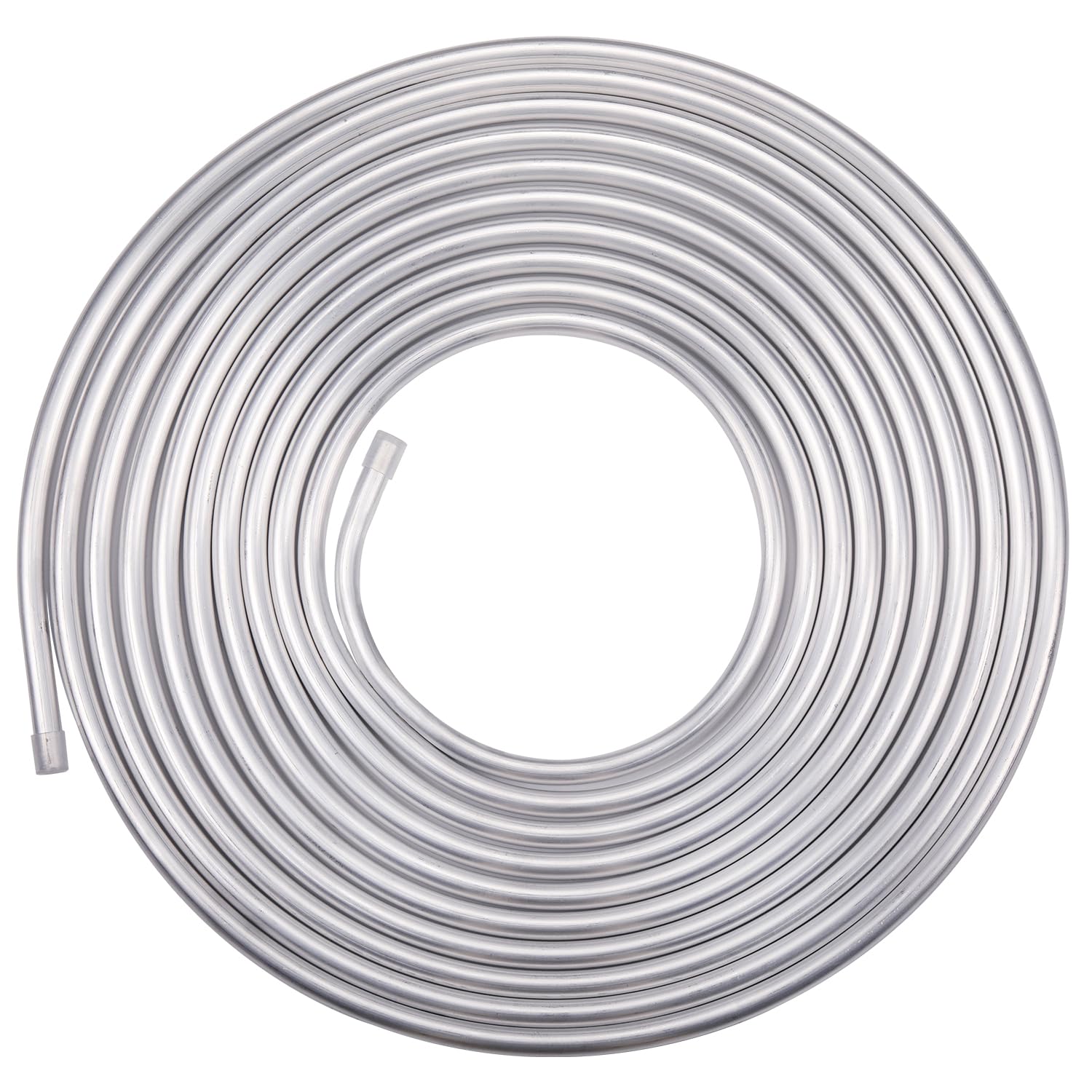 Podavelle 1/2 OD Aluminum Hard Fuel Line Hardline Tube Tubing Coil 16 Feet Roll