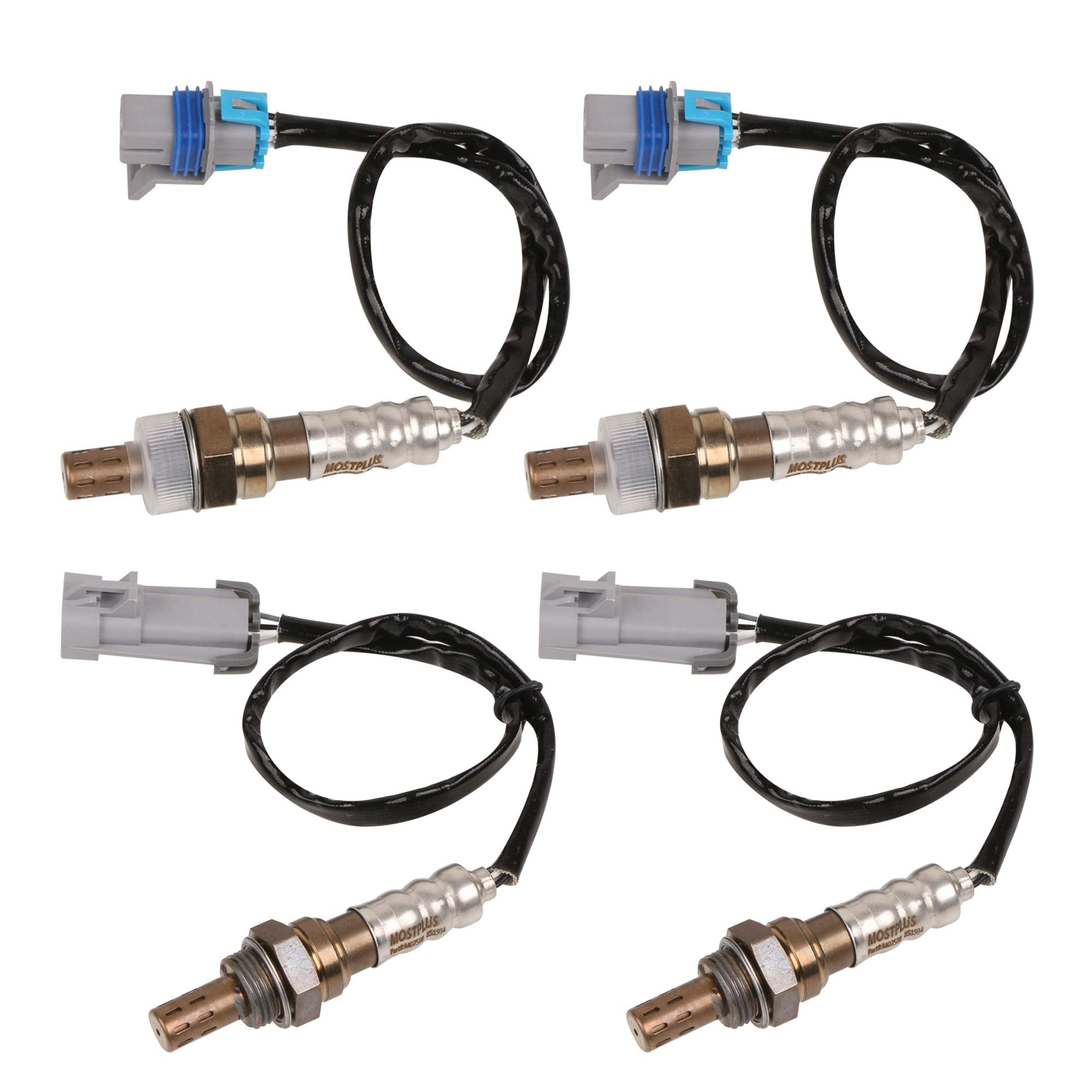 MOSTPLUS 213-4229 12609457 4pcs Upstream + Downstream Sensors Oxygen Sensor Compatible with Escalade Chevrolet Avalanche Silvera