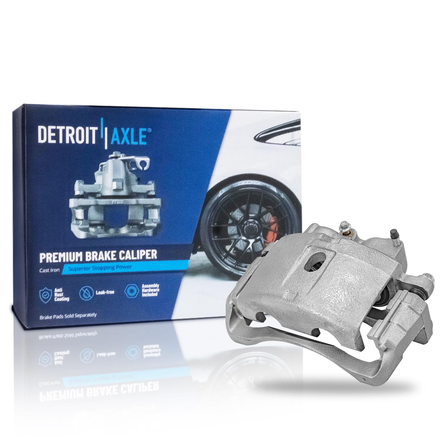 Detroit Axle - Front Right Brake Caliper for Chevy GMC Silverado Express Savana Sierra 2500 3500 Cadillac DeVille DTS Hummer H2 