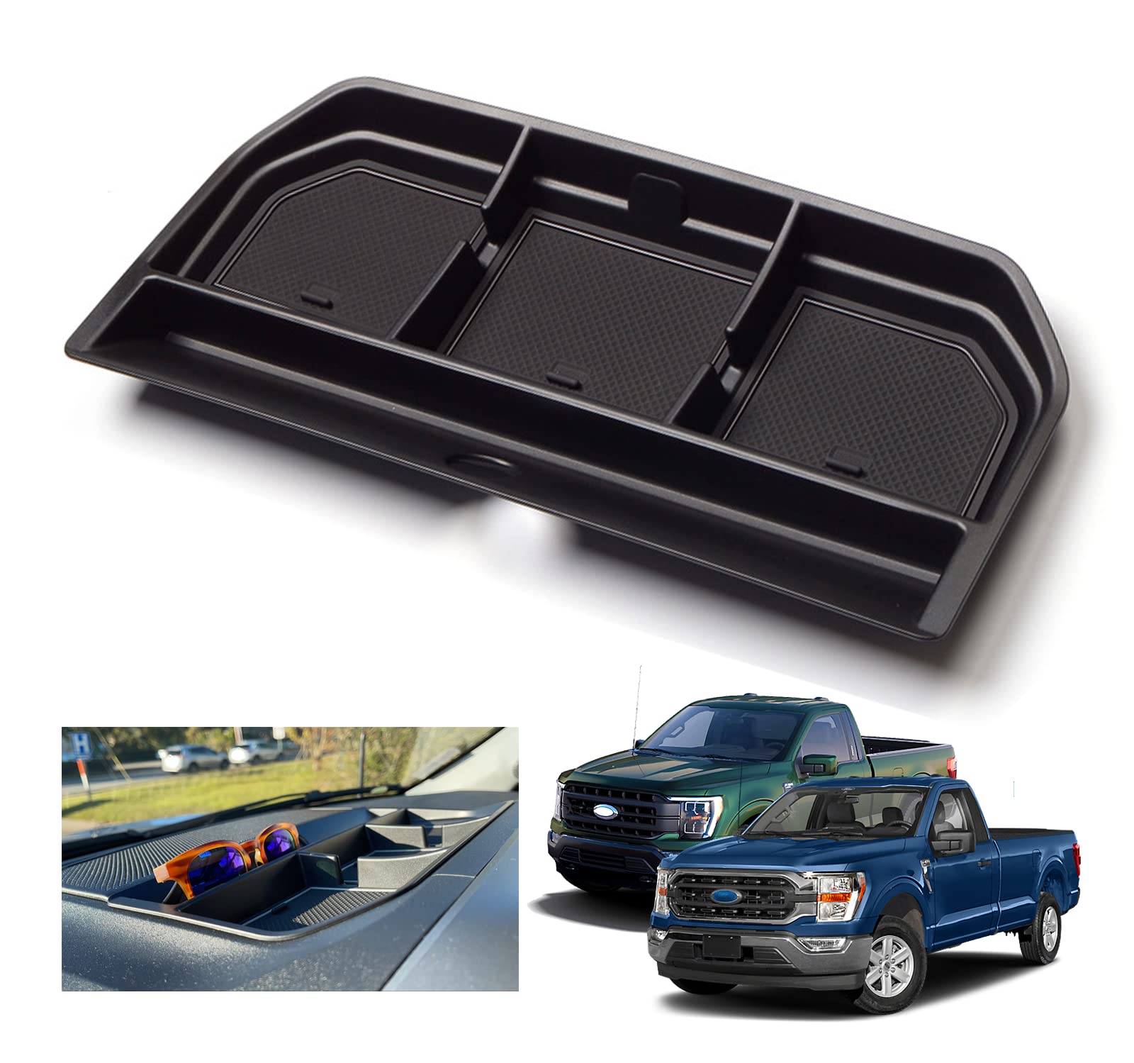 Xxciwp 2024 2023 F150 Center Console Dash Storage Tray For 2021 2022 2023 2024 Ford F150 Dash Center Console Tray Ford F150 2022