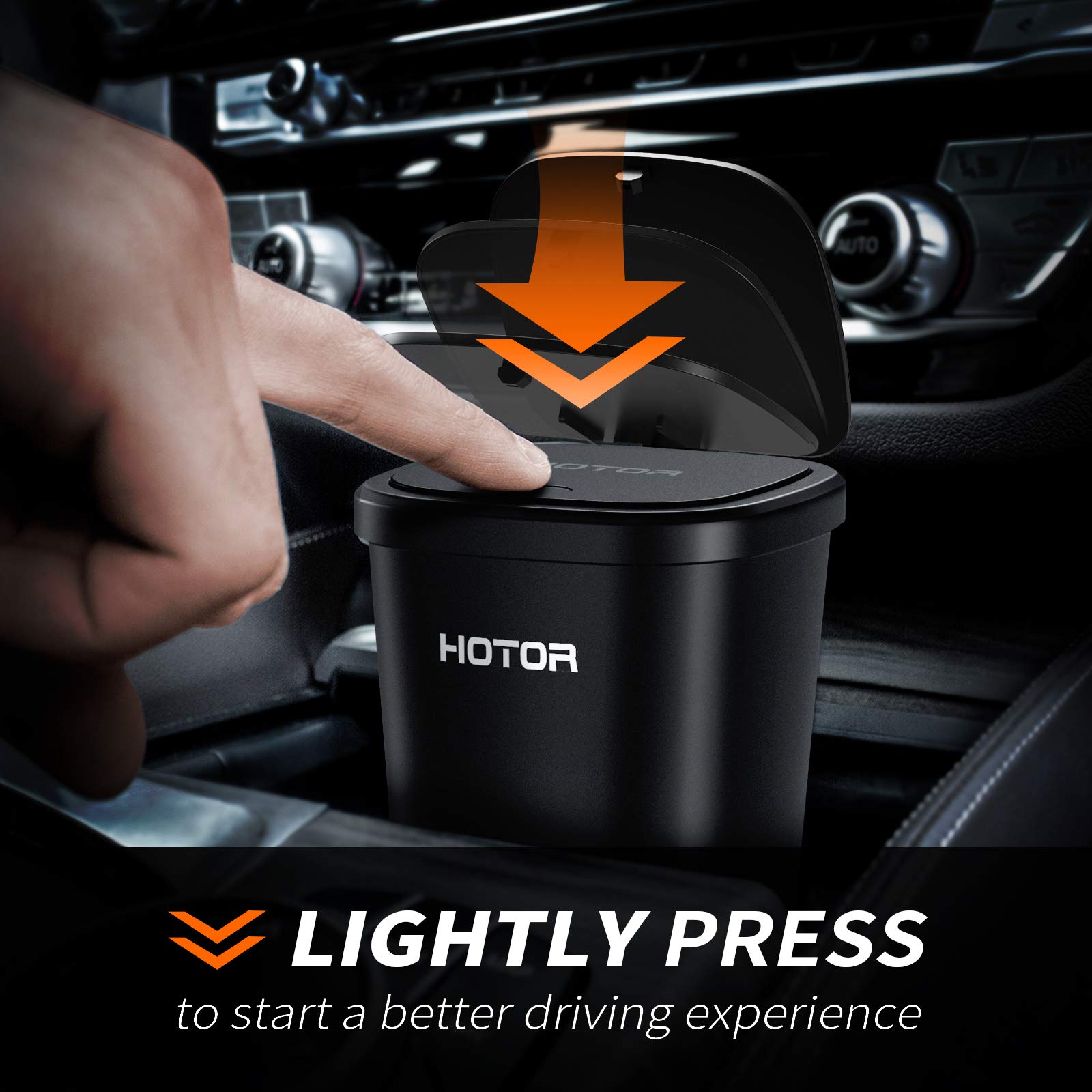 Hotor Car Trash Can, Car Trash Cup With 30 Additional Car Trash Bags For Exclusive Using, Multipurpose Trash Can For Car, Office