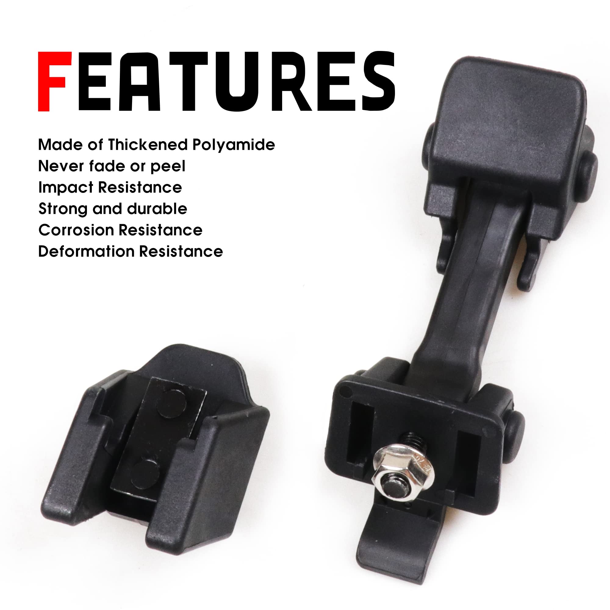 Sukemichi Oem Jk Hood Latches,Original Factory Hood Latch Kit For 2007-2018 Jeep Wrangler Jk Unlimited Rubicon Sahara Sports Acc