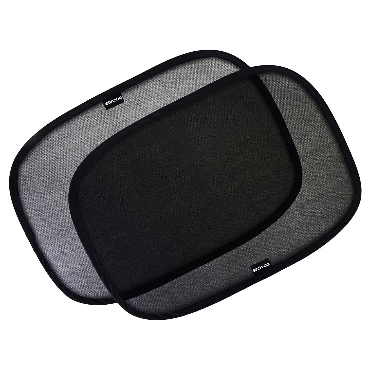 Enovoe Car Window Shades For Baby (2 Pack) - 21''X14'' Sun Shade Blocker, Cling - Glare Shield And Uv Rays Protection For Your C