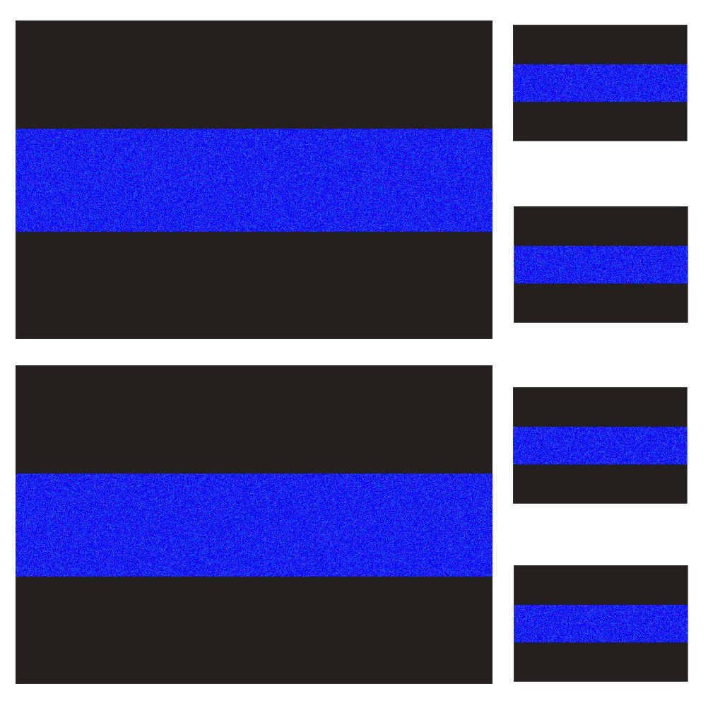 Reflective Police Thin Blue Line Bumper Decals (2 Pack, 4'' X 2.6'') & License Plate Vinyl Stickers (4 Pack, 1.5'' X 1'') Bundle