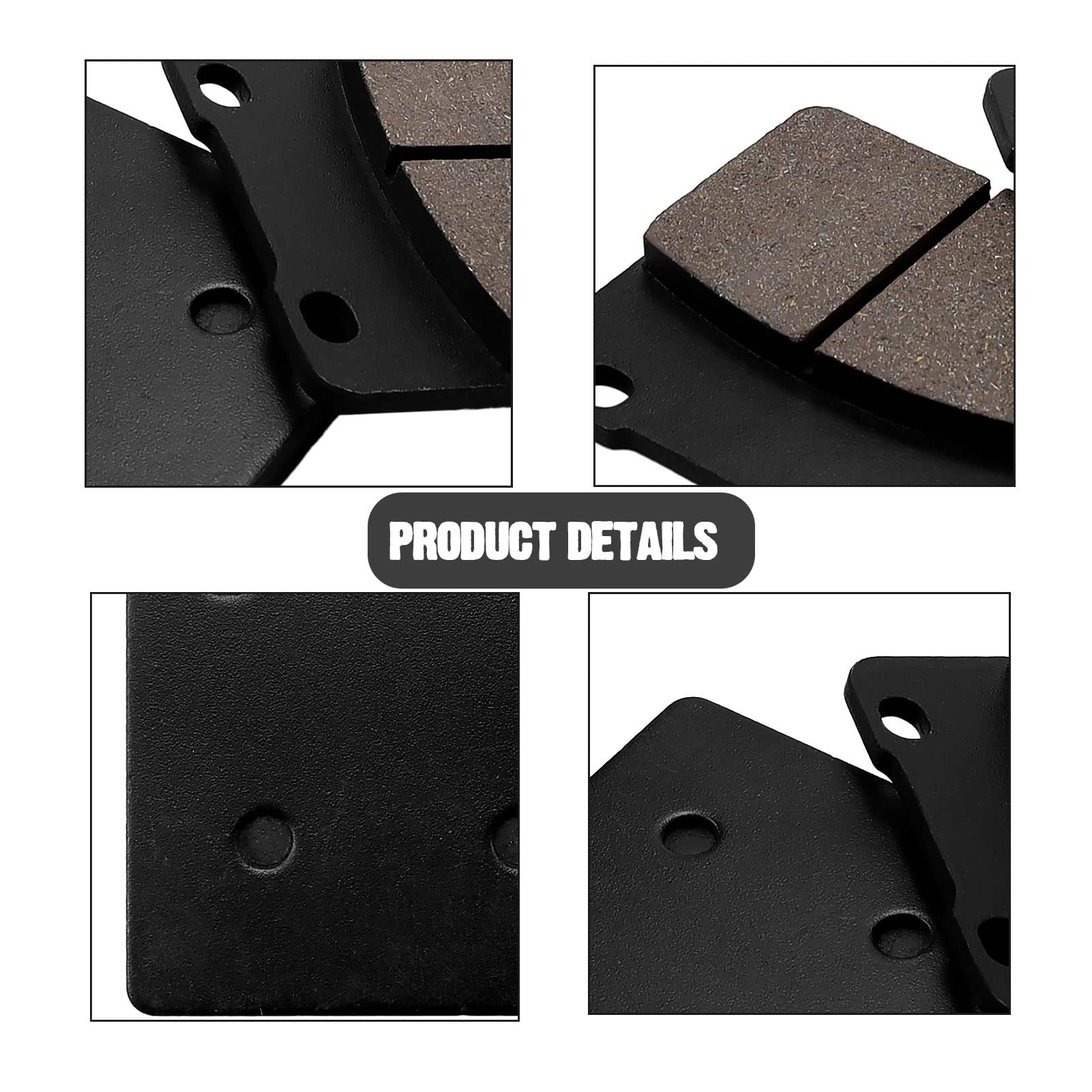 SOLLON Front and Rear Brake Pads for Suzuki Intruder 1400 VS1400 1987-2004 Cavalcade 1400 GV1400 1986 VL1500 VL 1500 W/X/Y/K1 19