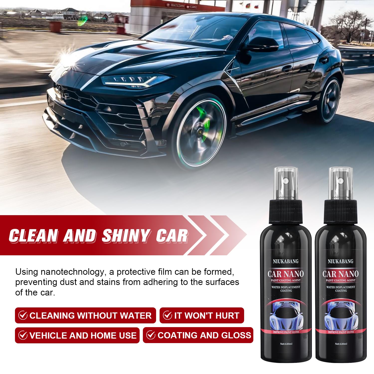2Pcs Nurafix Nano Car Spray, Nurafix Nano Scratch Remover, Nurafix Nano Spray, Car Scratch Repair Nano Spray, Nano Ceramic Coati