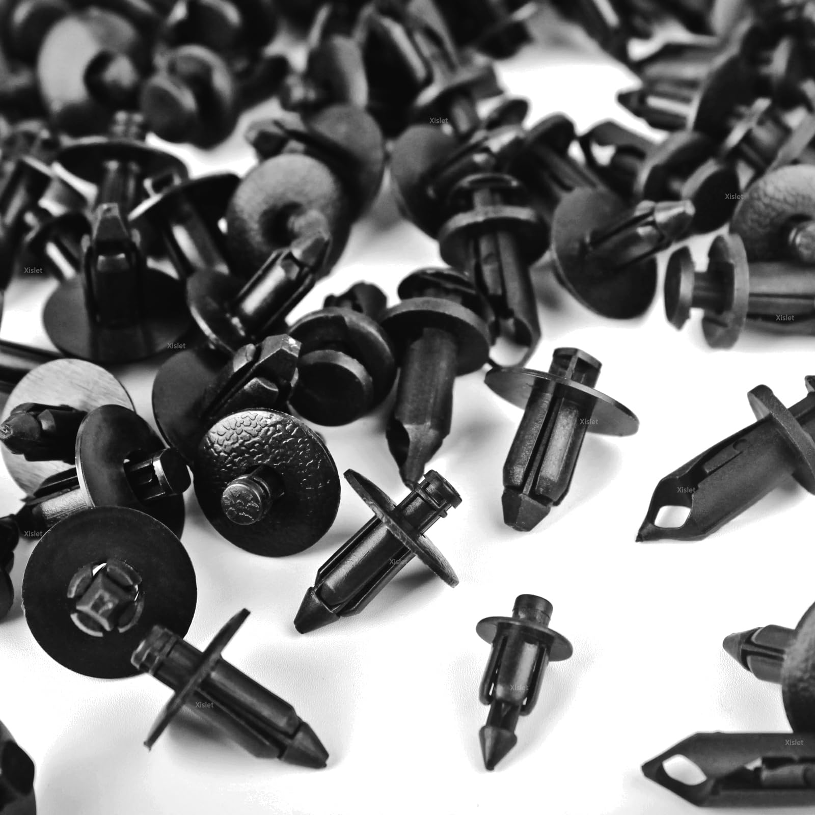 Xislet 120pcs Plastic Fender Clips Body Rivets Compatible with UTV ATV Motorcycle Sportsbike Push Pin Fairing M6 M7 M8 Retainer