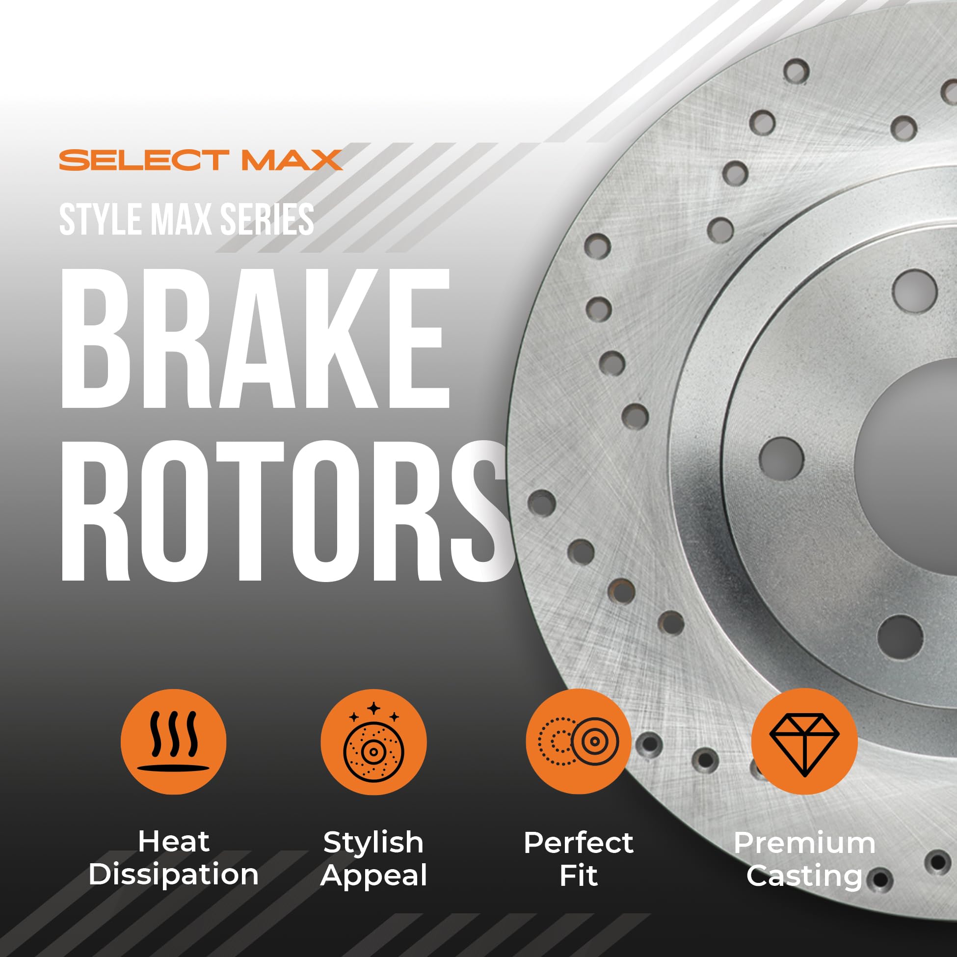 Max Advanced Brakes Front Brake Rotors Compatible With 2012-2018 2019 Ford Explorer Flex Taurus Compatible With Lincoln Mkt 13.8