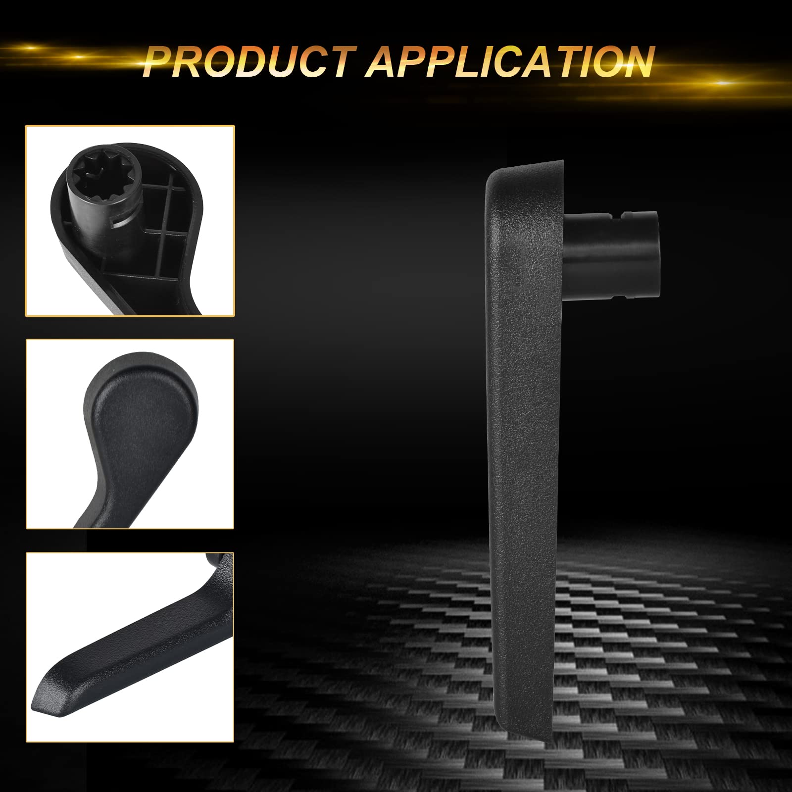 Bjyxshop Black Seat Recliner Handle Lever Seat Back Adjustment Front Left Driver Side Replacement For Chevy Silverado Suburban 2