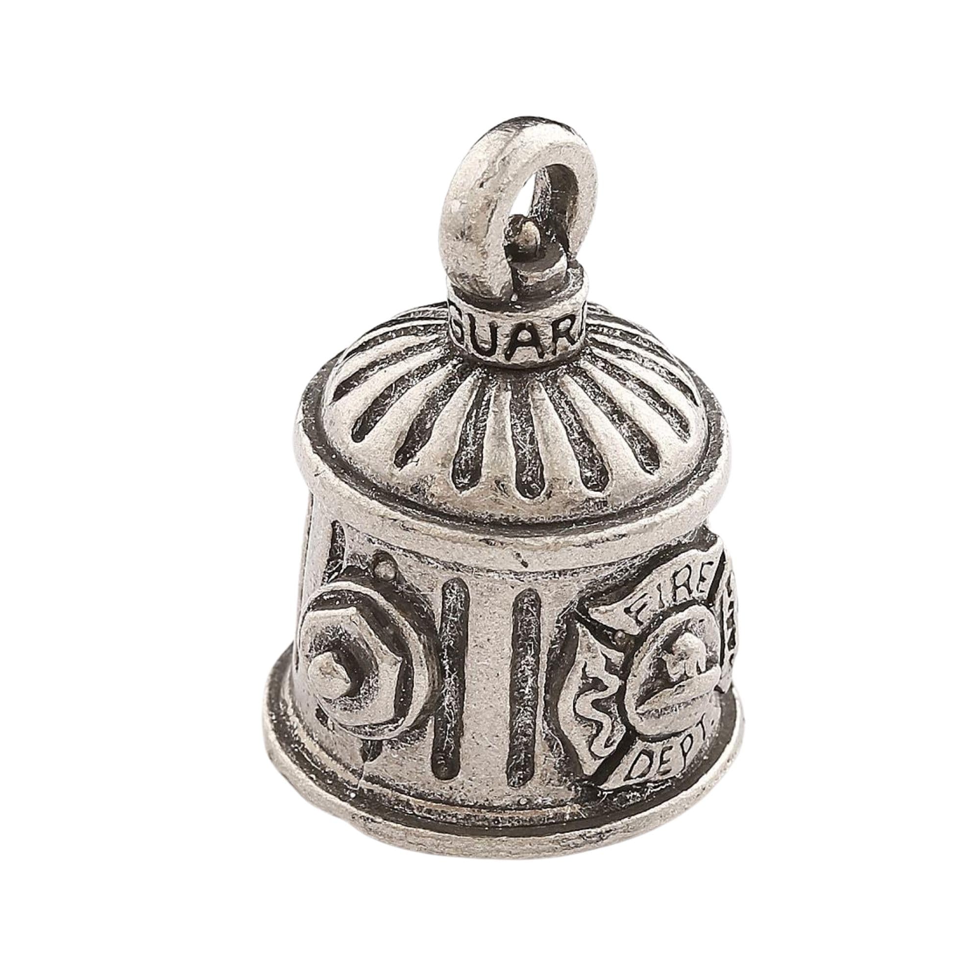 Guardian Bell Fire Good Luck Bell W/Keyring & Black Velvet Gift Bag | Motorcycle Bell | Lead-Free Pewter | Good Luck Gift To Fri