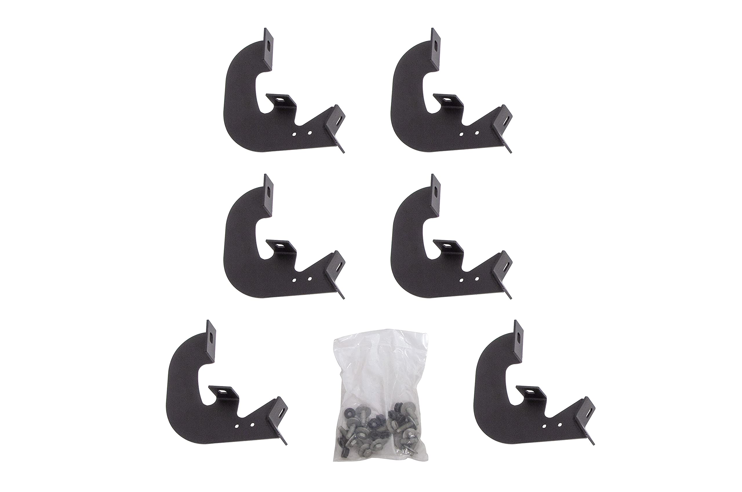 DEE ZEE DZ 66340 Hex Side Step Bracket Kit , Black