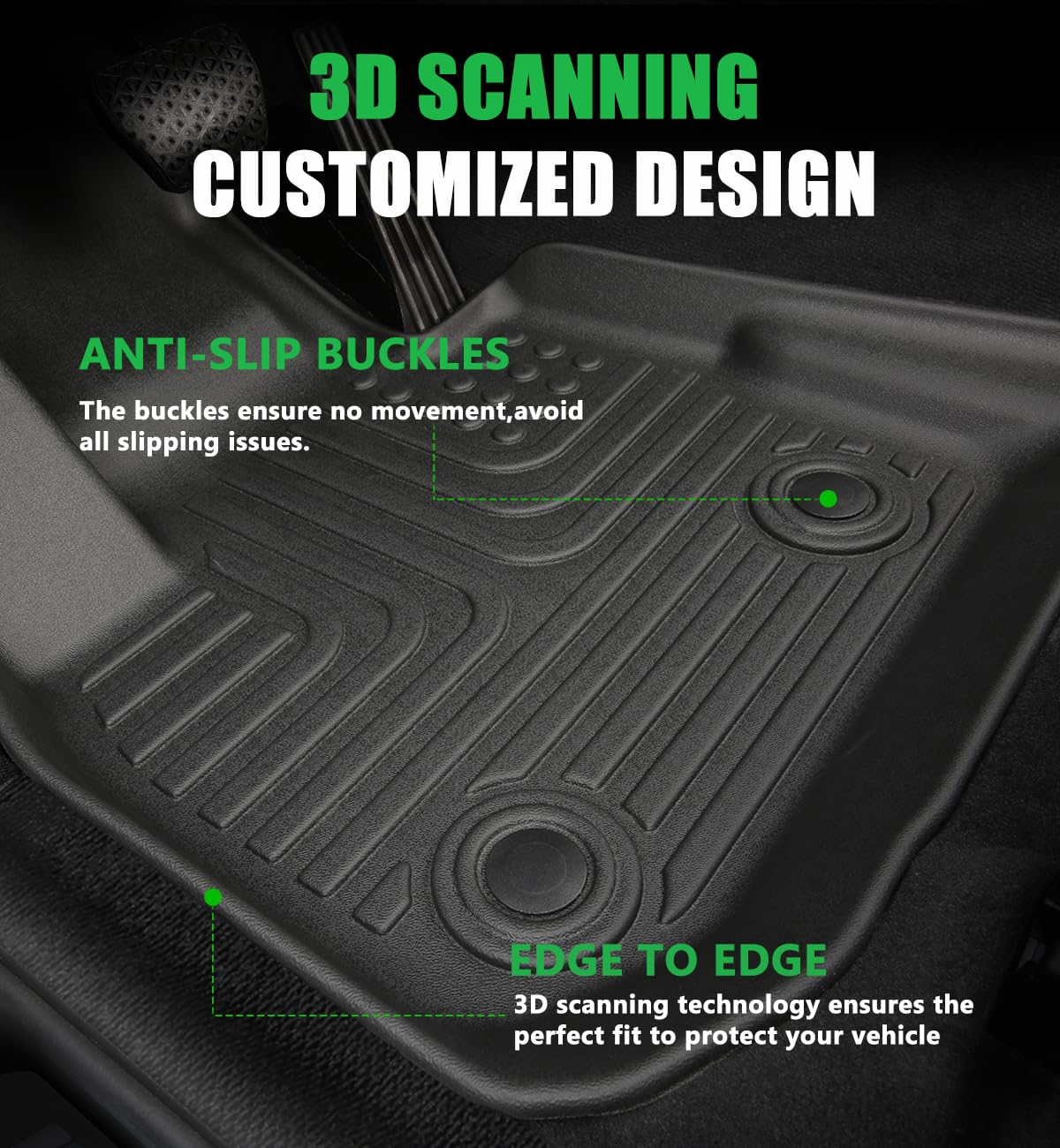 Norand-for Hyundai Tucson Hybrid Floor Mats 2022 2023 2024 2025 All Weather Cargo Liner Car Accessories