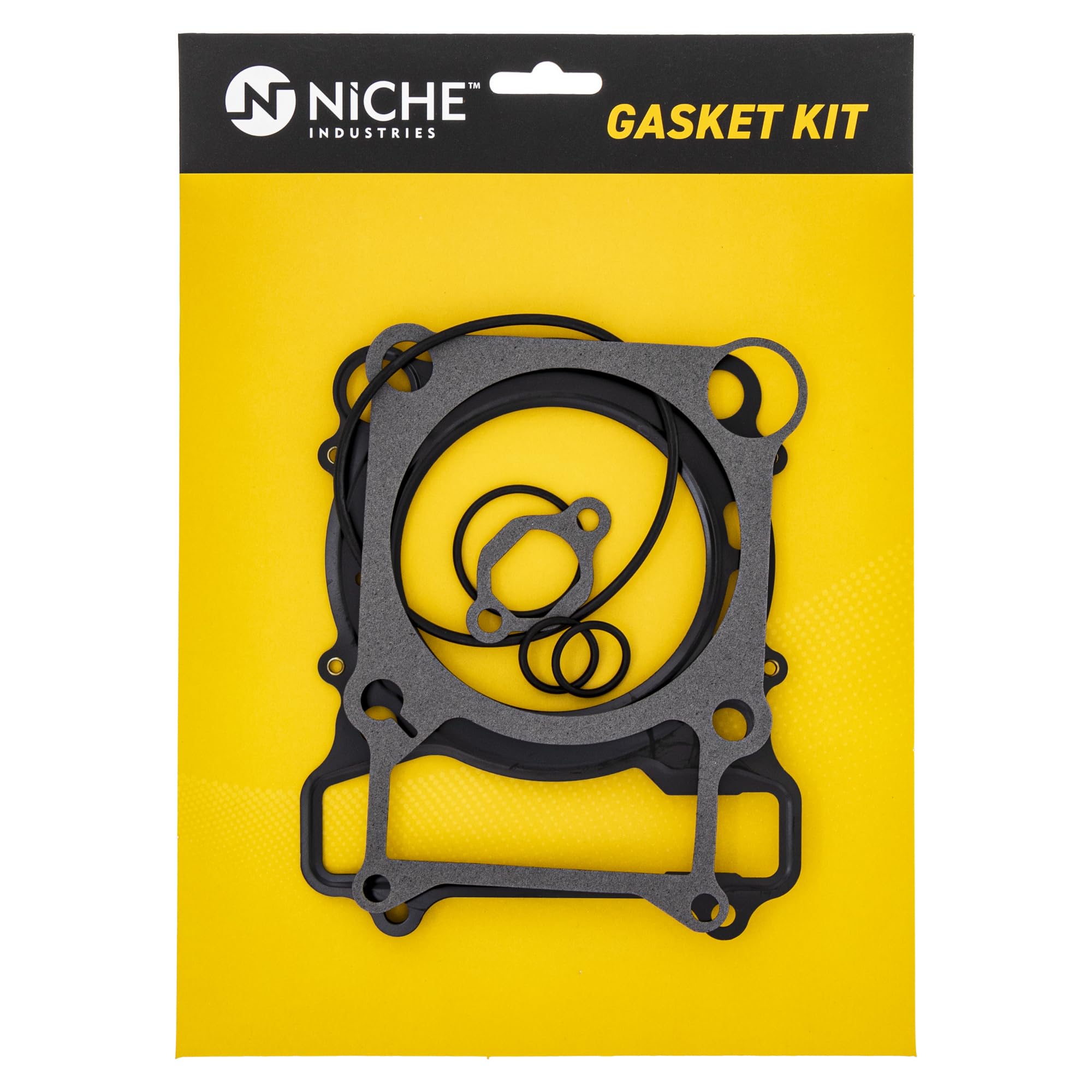 NICHE Cylinder Piston Gasket Kit for Yamaha Kodiak, Rhino, Grizzly, Wolverine 450 - Gray - OEM Replacement 5ND-11310-00-00 5GH-113