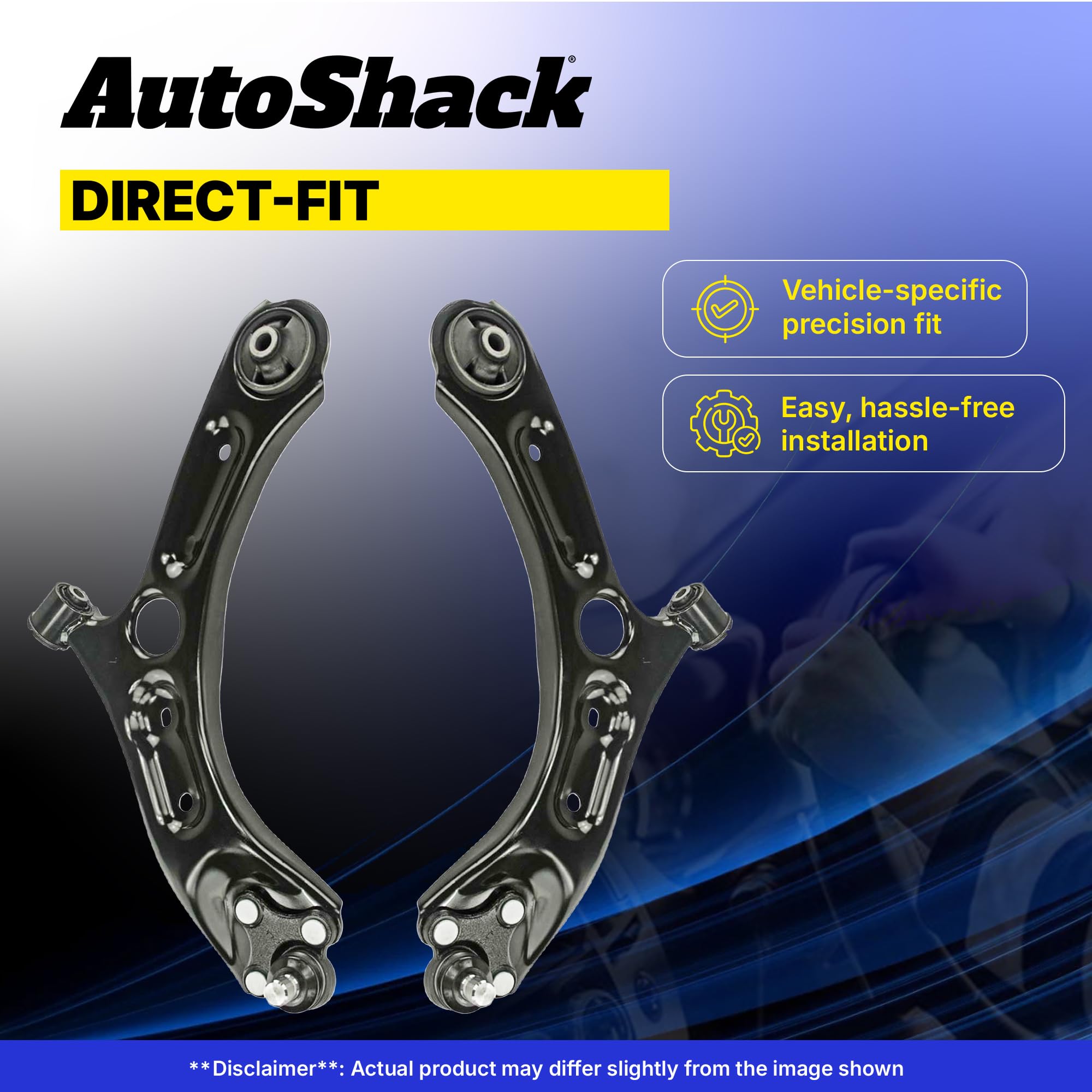 Autoshack Front Lower Control Arms And Ball Joints Assembly With Bushings Pair Of 2 Driver And Passenger Side Replacement For 2015-2017 Chrysler 200 2013-2016 Dodge Dart 2.0L 2.4L Awd Fwd Cak351203Pr