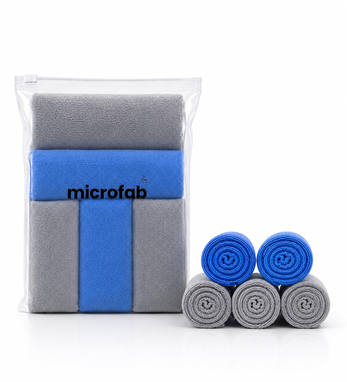 Microfab 5 Pcs 350 GSM 40X40 Microfiber Cloth
