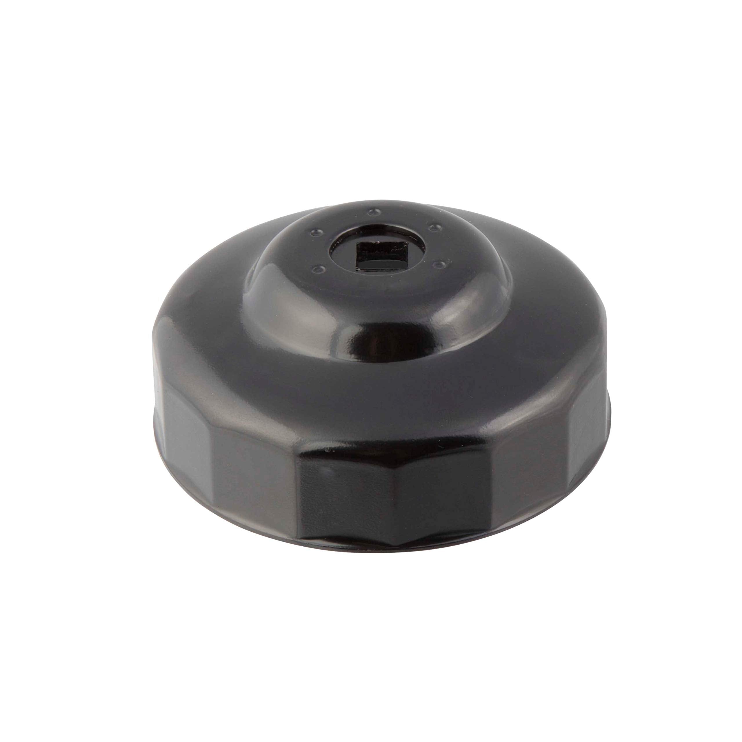 Steelman 90mm x 15 Flute Oil Filter Cap Wrench, 3/8inch Drive, LowProfile Design for Confined Space