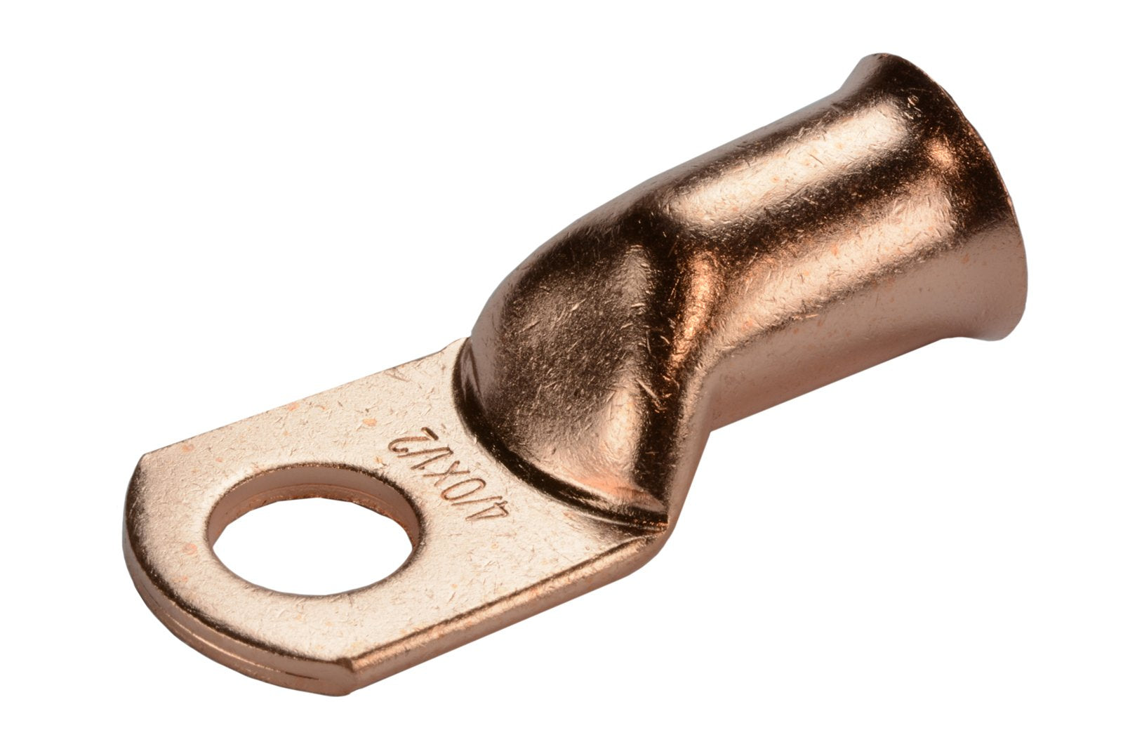 Temco 2 Pack Bare Copper Welding Battery Cable Ends, Lugs Terminal 4/0 Awg 1/2 '' Hole (6 Awg To 1/0 Awg Options Available)