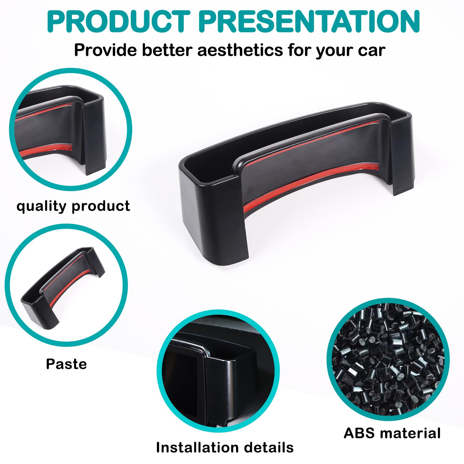 Hudiriy ABS Center Console Storage Box for Mazda MX-5 ND 2015-2023, Rear Insert Organizer, Model CC-20