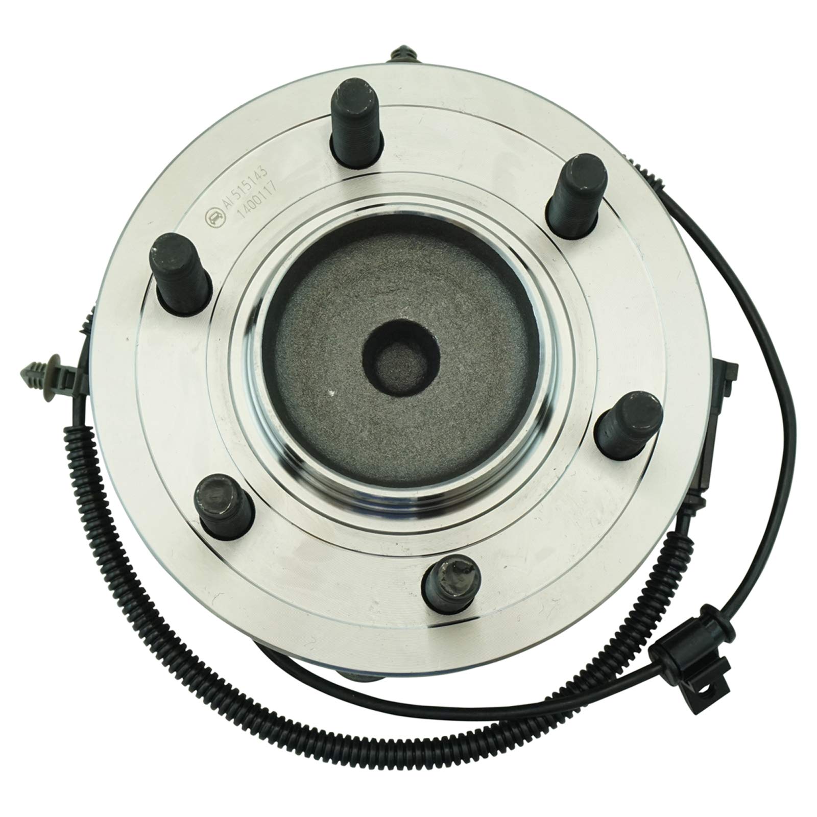 Trq Front Rear Wheel Bearing & Hub Assembly With Abs Sensor Compatible With 2011-2014 Ford Expedition F-150 Lincoln Navigator