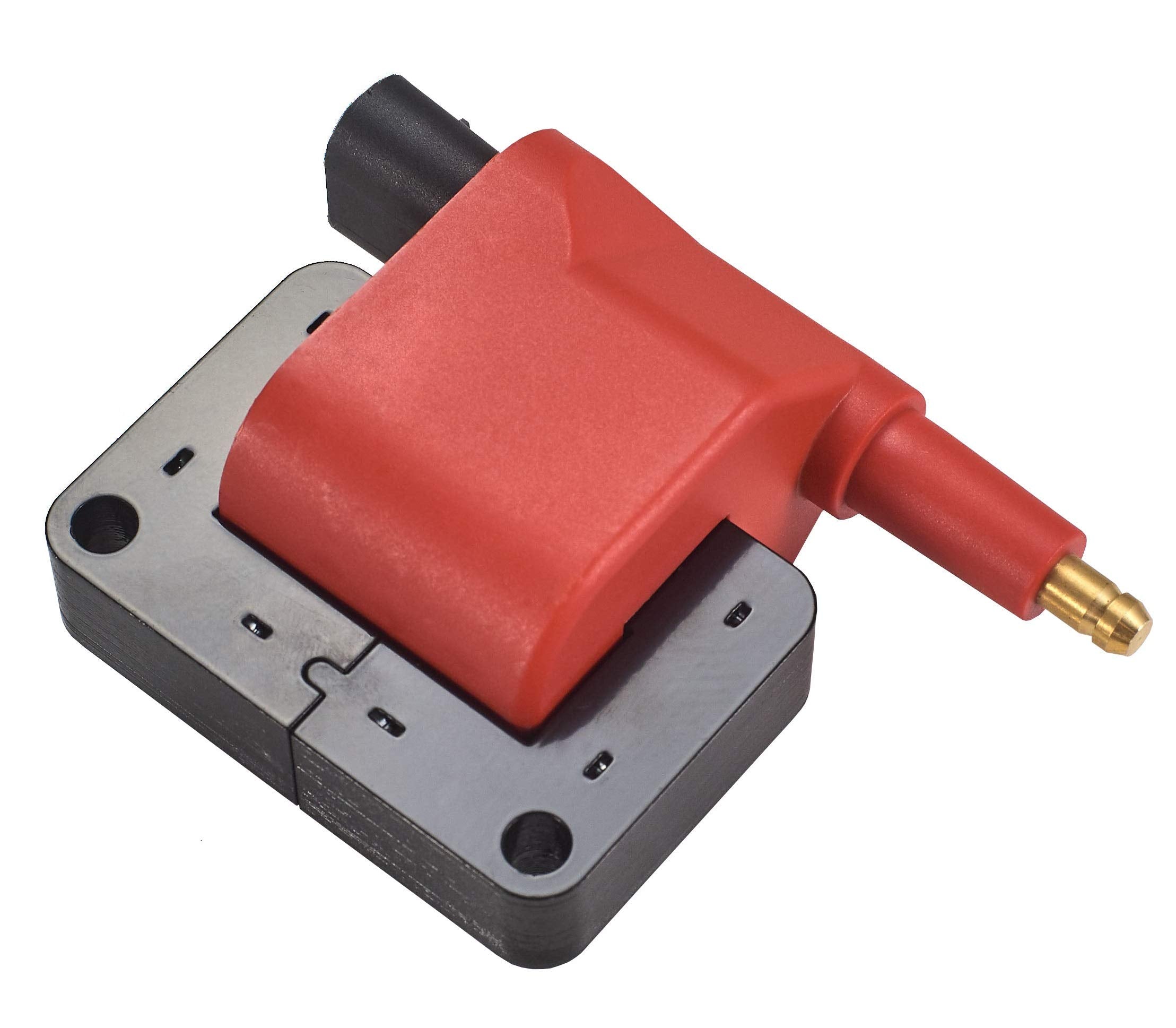 ENA Red Ignition Coil Pack Compatible with Chrysler Dodge Jeep Cherokee Wrangler Plymouth Sundance Acclaim Voyager Stratus B150 