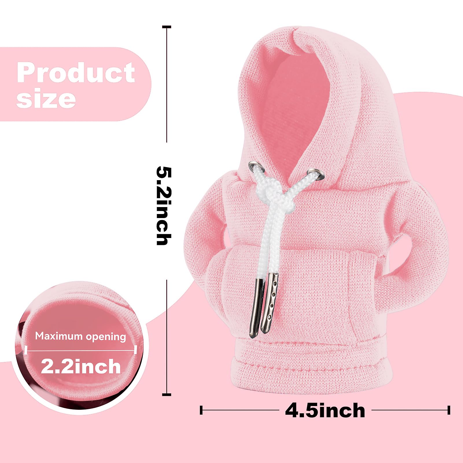 Gear Shift Hoodie, Universal Car Shift Knob Cover, Mini Hoodie For Car Shifter, Automotive Interior Cute Gadgets, Car Accessorie