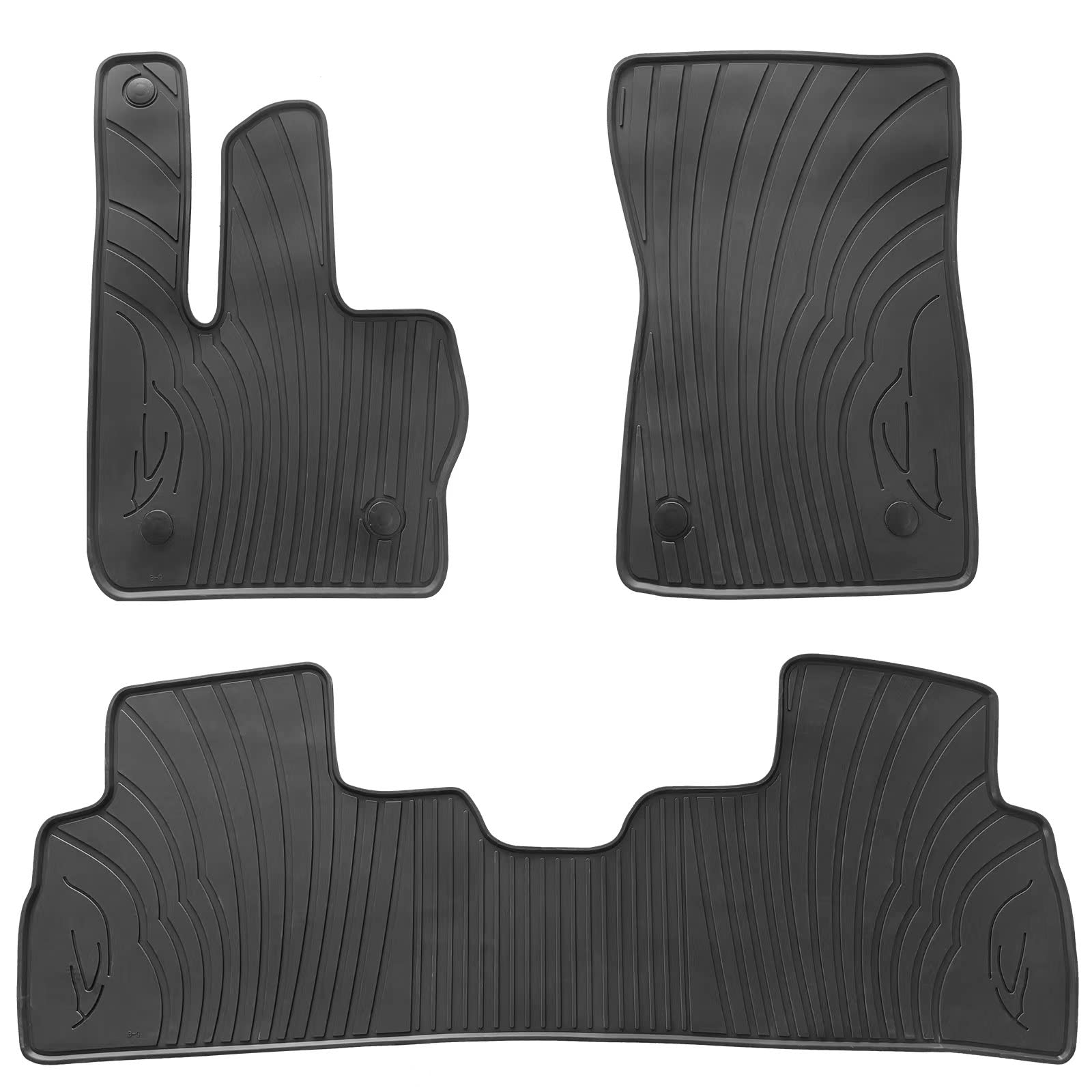 Lwope Car Floor Mats Custom Fit for Mercedes Benz G Class G500 G550 AMG G63 SUV 2019-2025 Black Rubber All Weather Protection Au