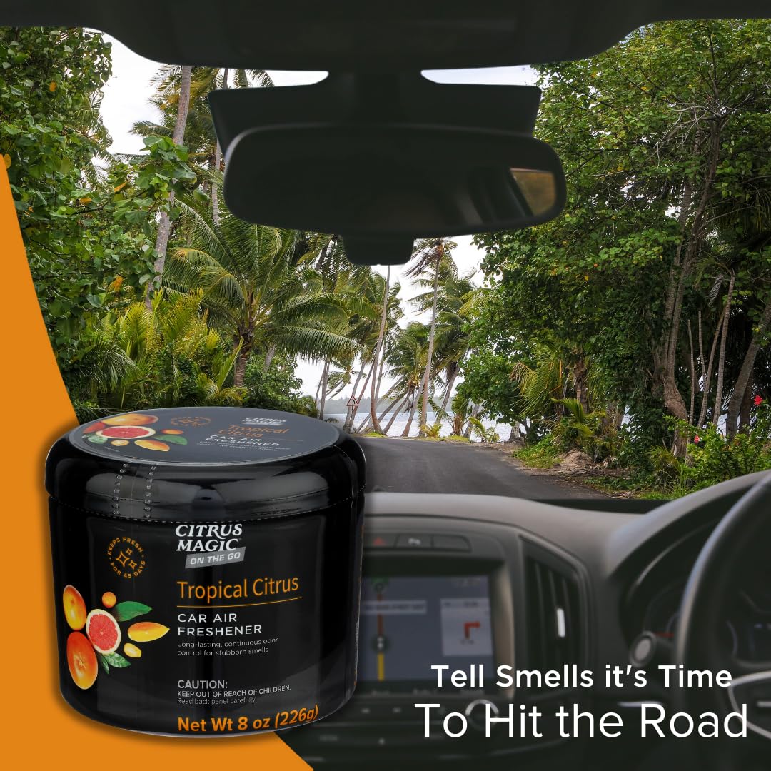 Citrus Magic Odor Absorbing Air Freshener, Tropical Citrus, 8 oz, Sea Breeze Linen, Model 866471533