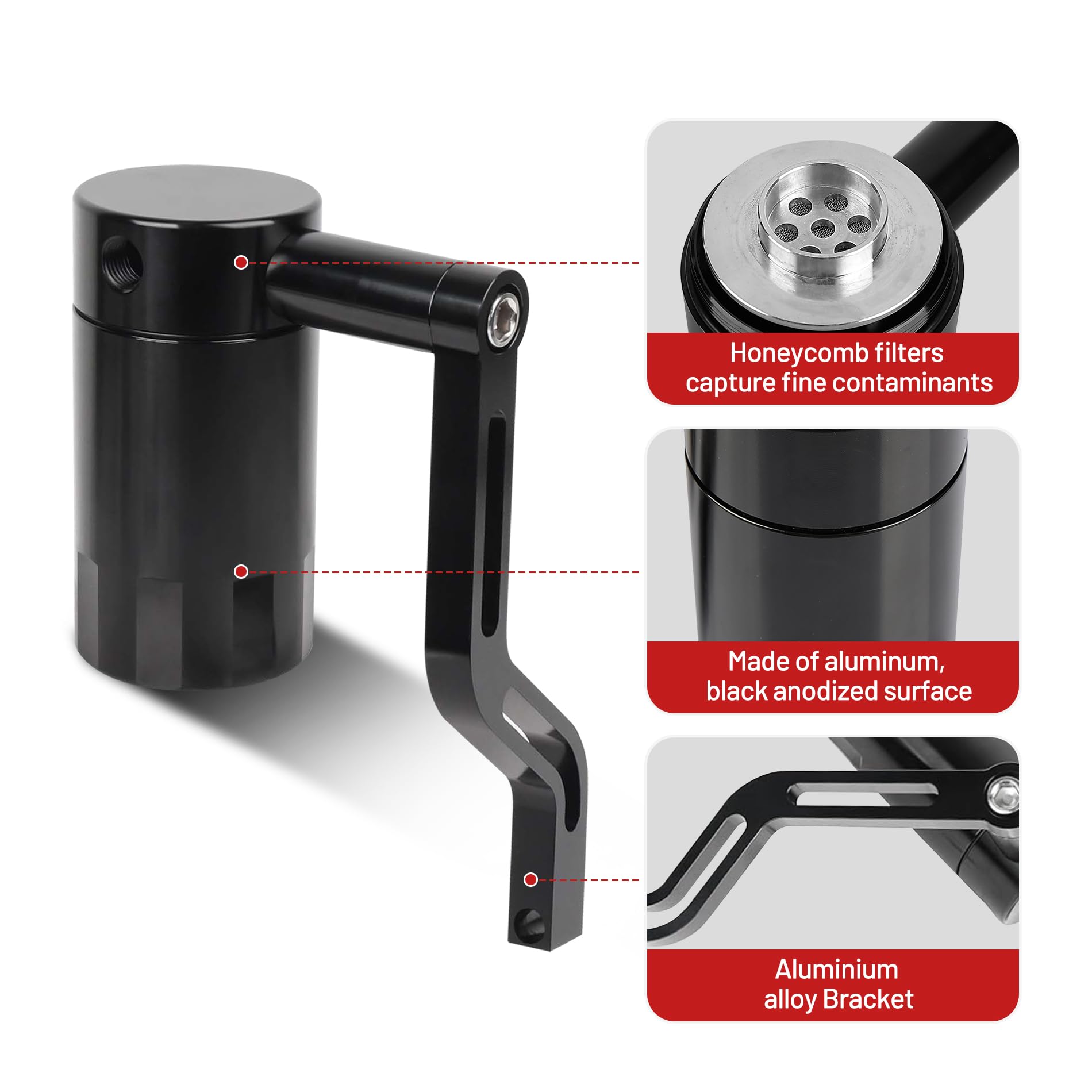 EVIL ENERGY Oil Catch Can,Air Oil Separator compatible with 2011-2022 Charger 2011-2022 Challenger 2011-2022 Chrysler 300 SRT8 3