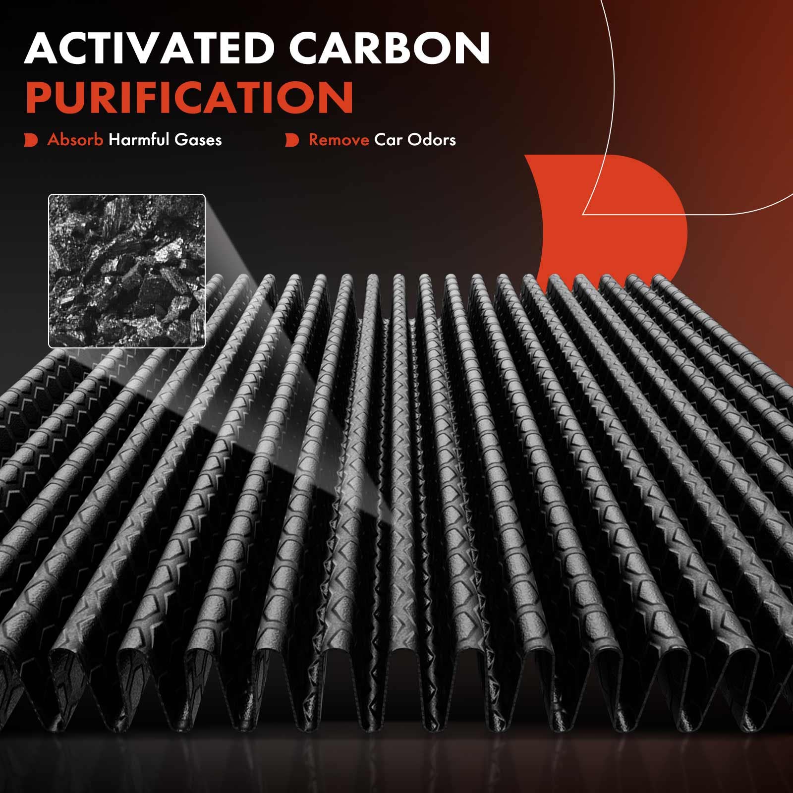 A-Premium Cabin Air Filter with Activated Carbon Compatible with Subaru Model - Crosstrek 2016-2017, Forester 2009-2018, Impreza