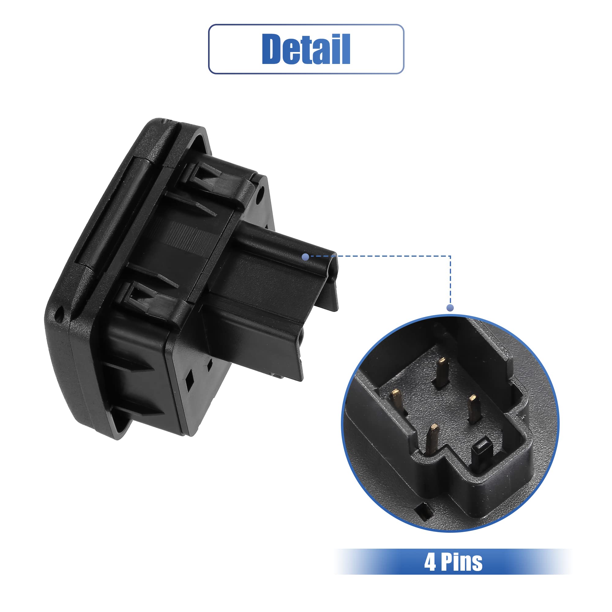 X Autohaux Fl3Z-19N236-A Fit For Ford F-150 2015 2016 Center Console Rear Power Outlet Plug 110V 400W Rear Ac Outlet Socket