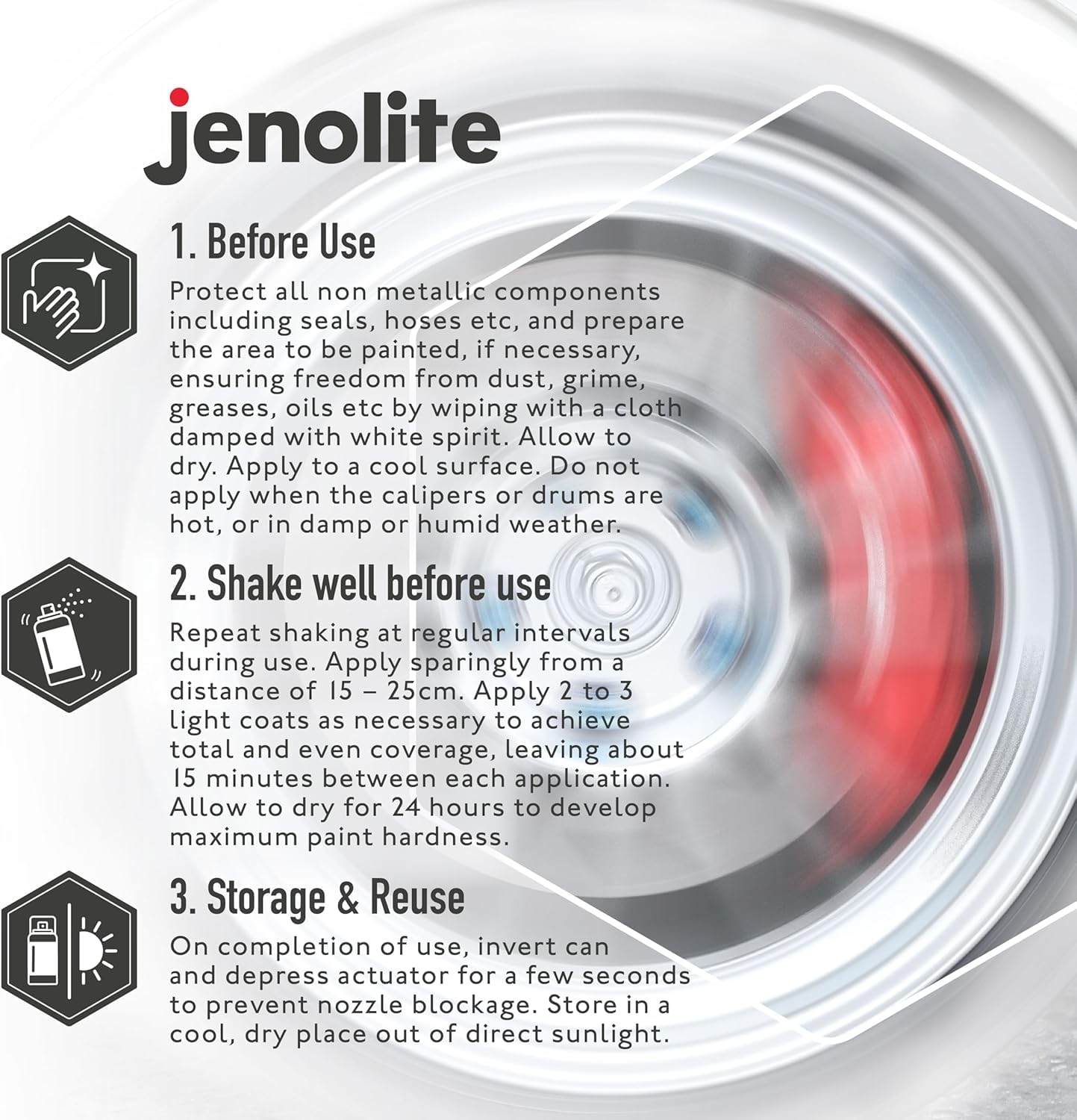 Jenolite Brake Caliper Paint | Blue | Restore & Transform Car Brake Calipers | Ral 5017 | 400Ml (13.5Fl Oz)