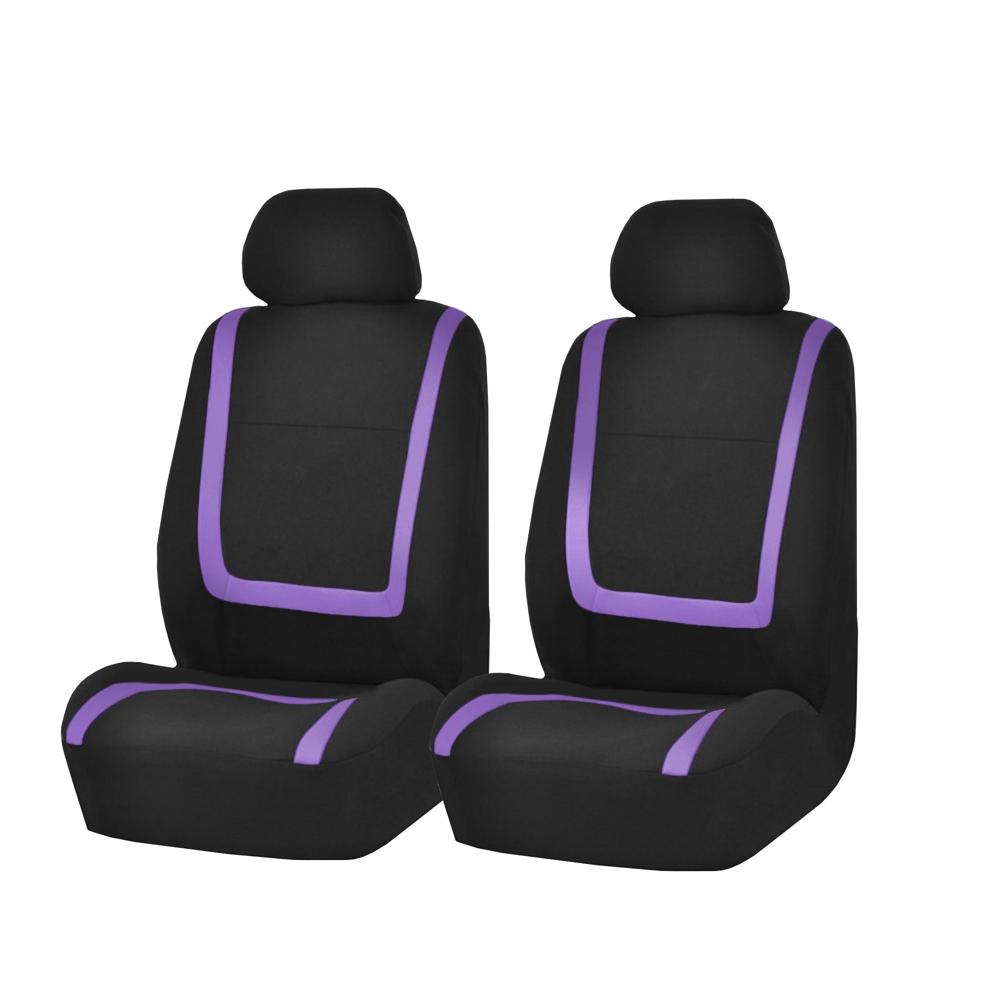 Fh Group Car Seat Covers Front Set In Cloth - Car Seat Covers For Low Back Car Seats With Removable Headrest,Universal Fit,Autom