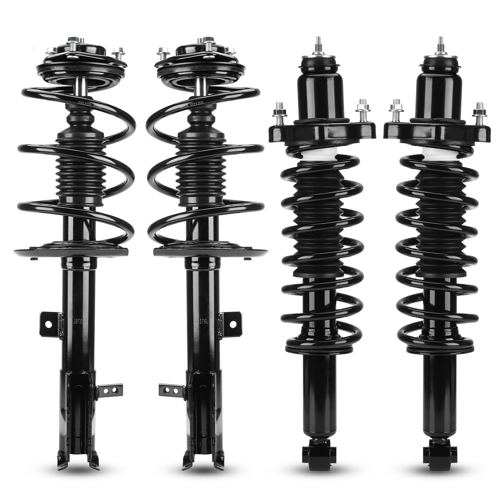 Front & Rear Struts w/Coil Springs for 2007-2012 Dodge Caliber (Exc. RT/SRT-4) / 2007-2010 Jeep Compass / 2007-2010 Jeep Patriot