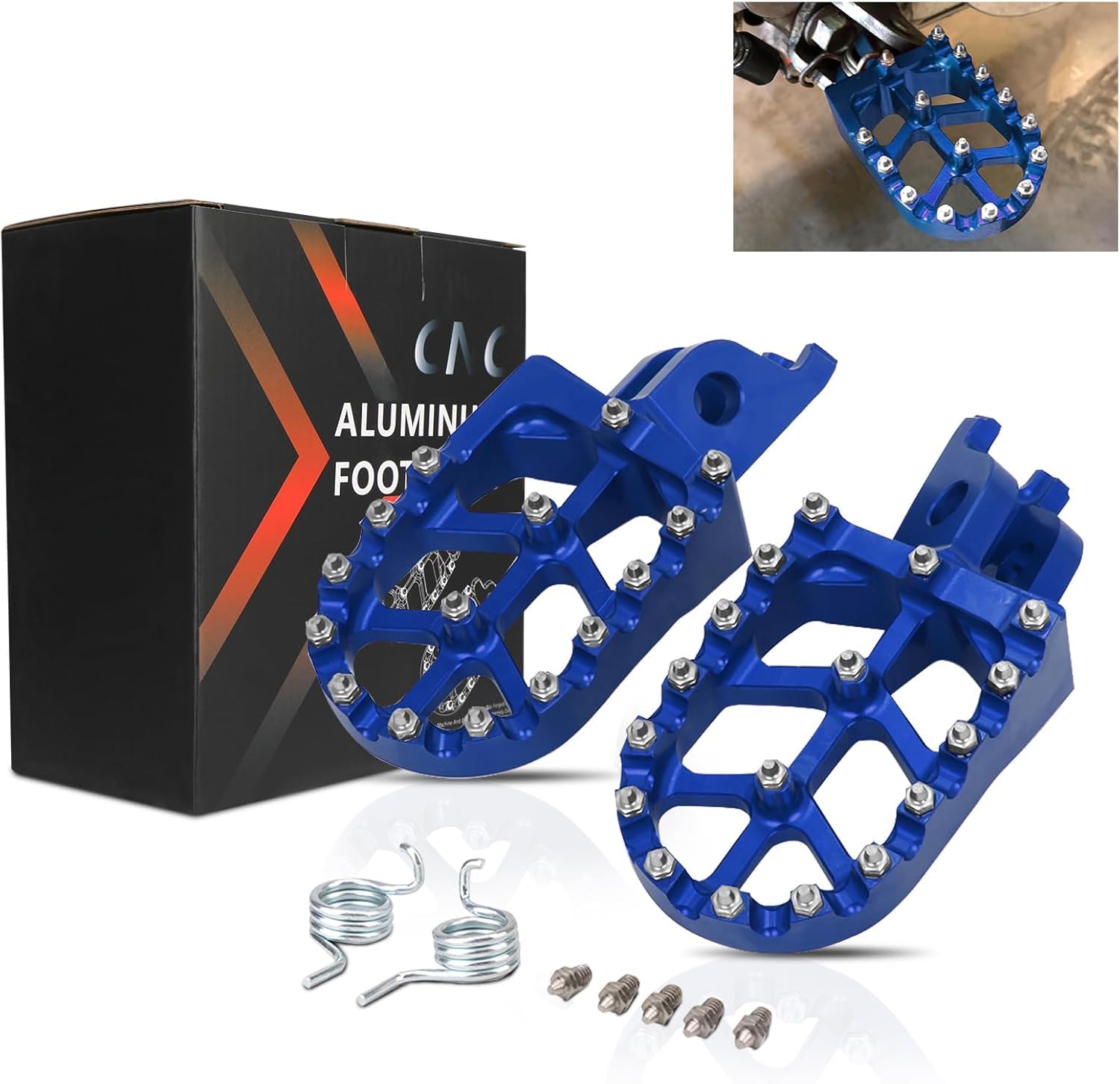 Motorcycle Foot Pegs Footpegs Footrest Pedals Foot Rests For Cr125R Cr250R Crf150R Crf450X Crf250L Crf250Rally Kx250F Kx450F Klx