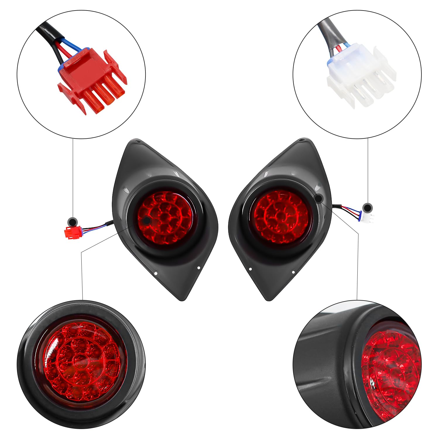 Drive-Up Golf Cart Led Tail Light For Yamaha G29 Drive 2007-2016 Gas Or Electric Models