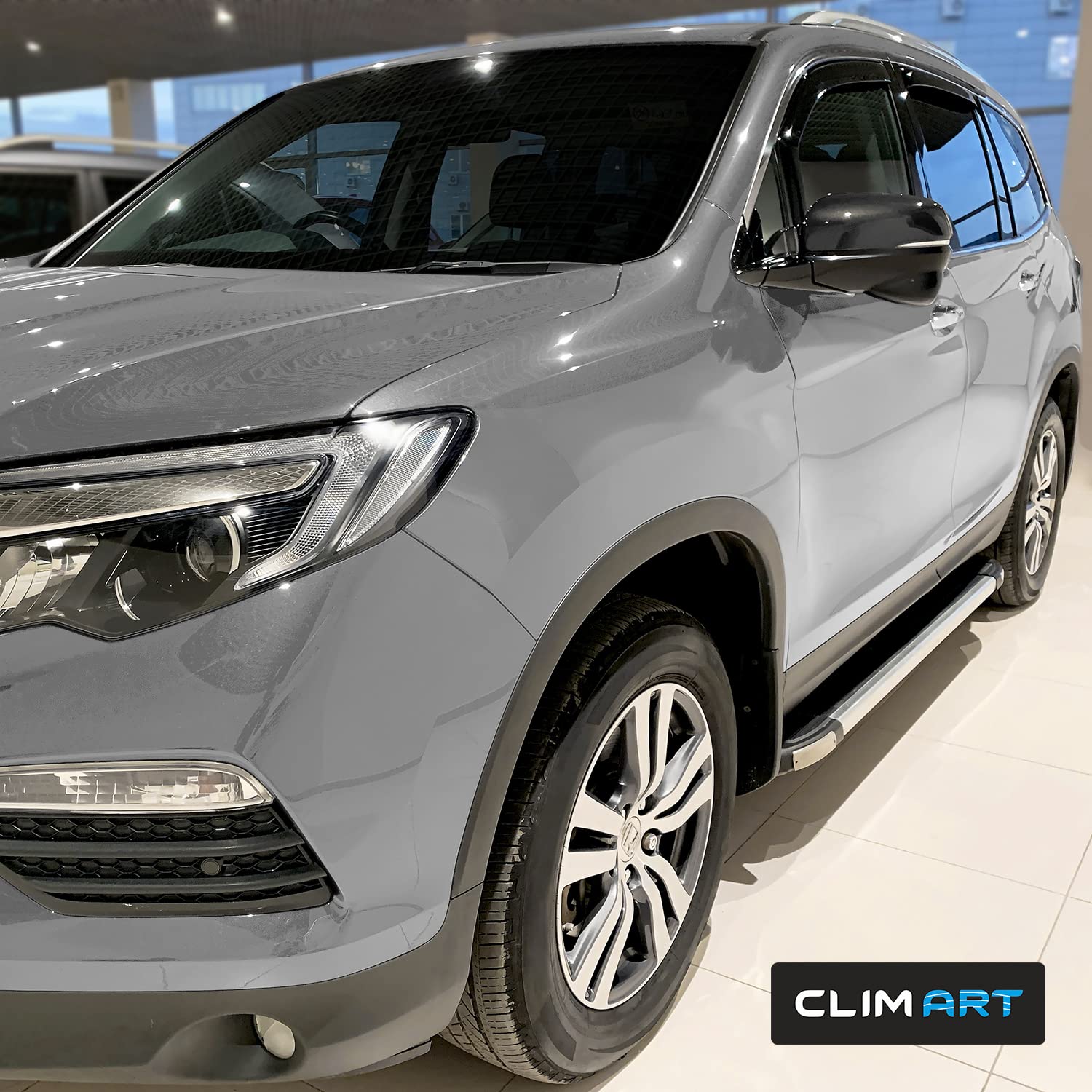 Clim Art In-Channel Incredibly Durable Rain Guards For Pilot 2016-2022, Original Window Deflectors,Vent Deflector,Vent Window Vi