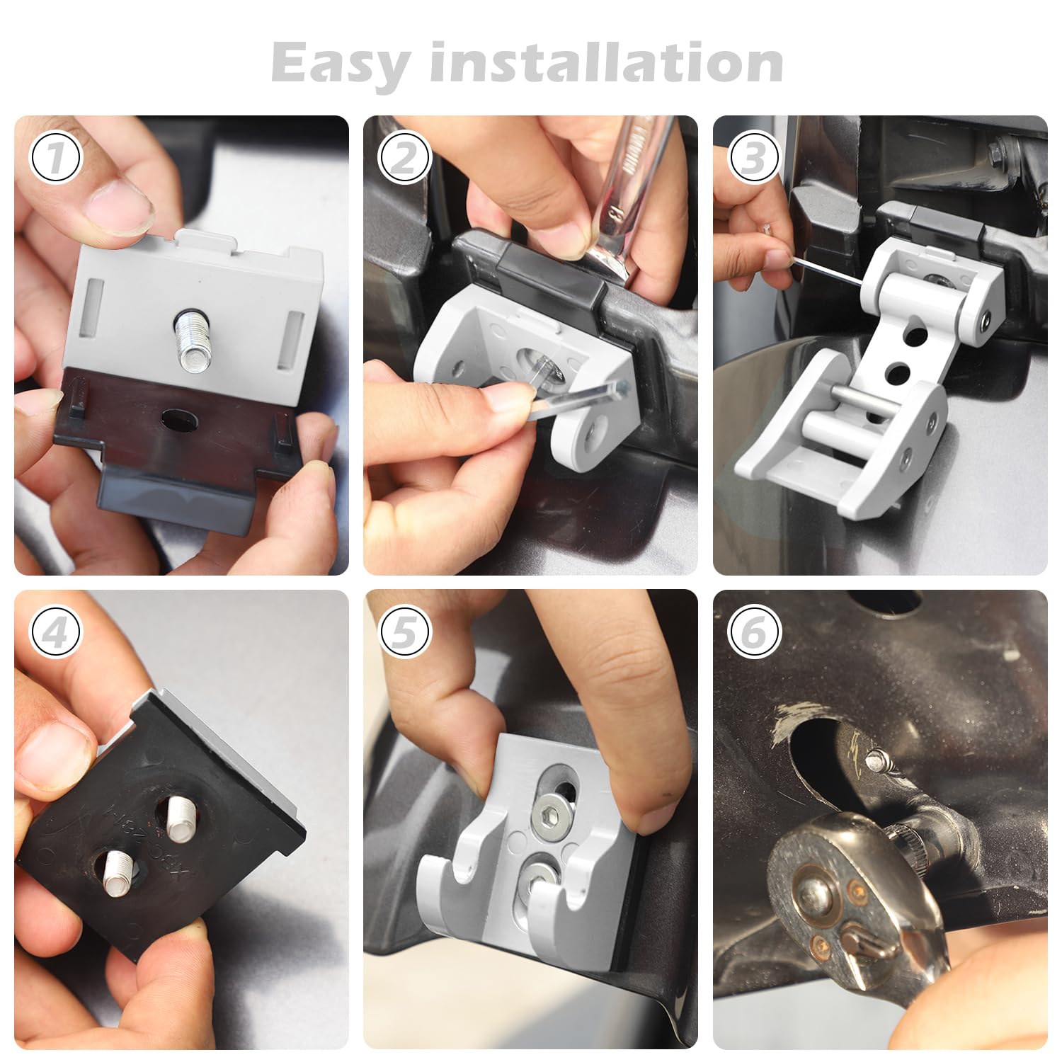 Rt-Tcz For Wrangler Hood Latches Catch Kit Compatible With Jeep Wrangler Jk Jl 2007-2025 For Gladiator Jt 2020-2025 White Exteri