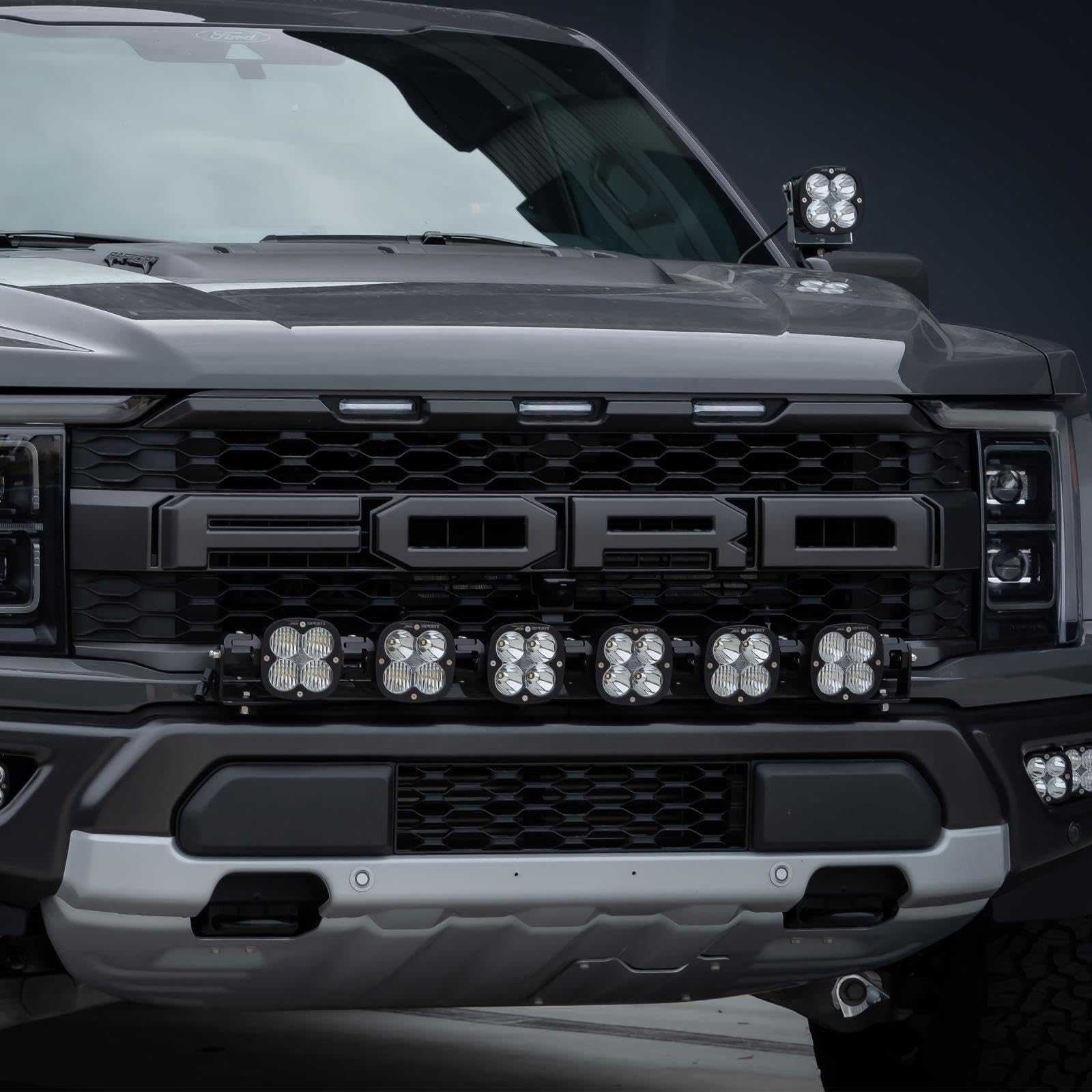Baja Designs Xl Linkable Sport Led Bumper Light Kit For Ford F-150 Raptor 2021+ Truck (Multi-Pattern; Clear)
