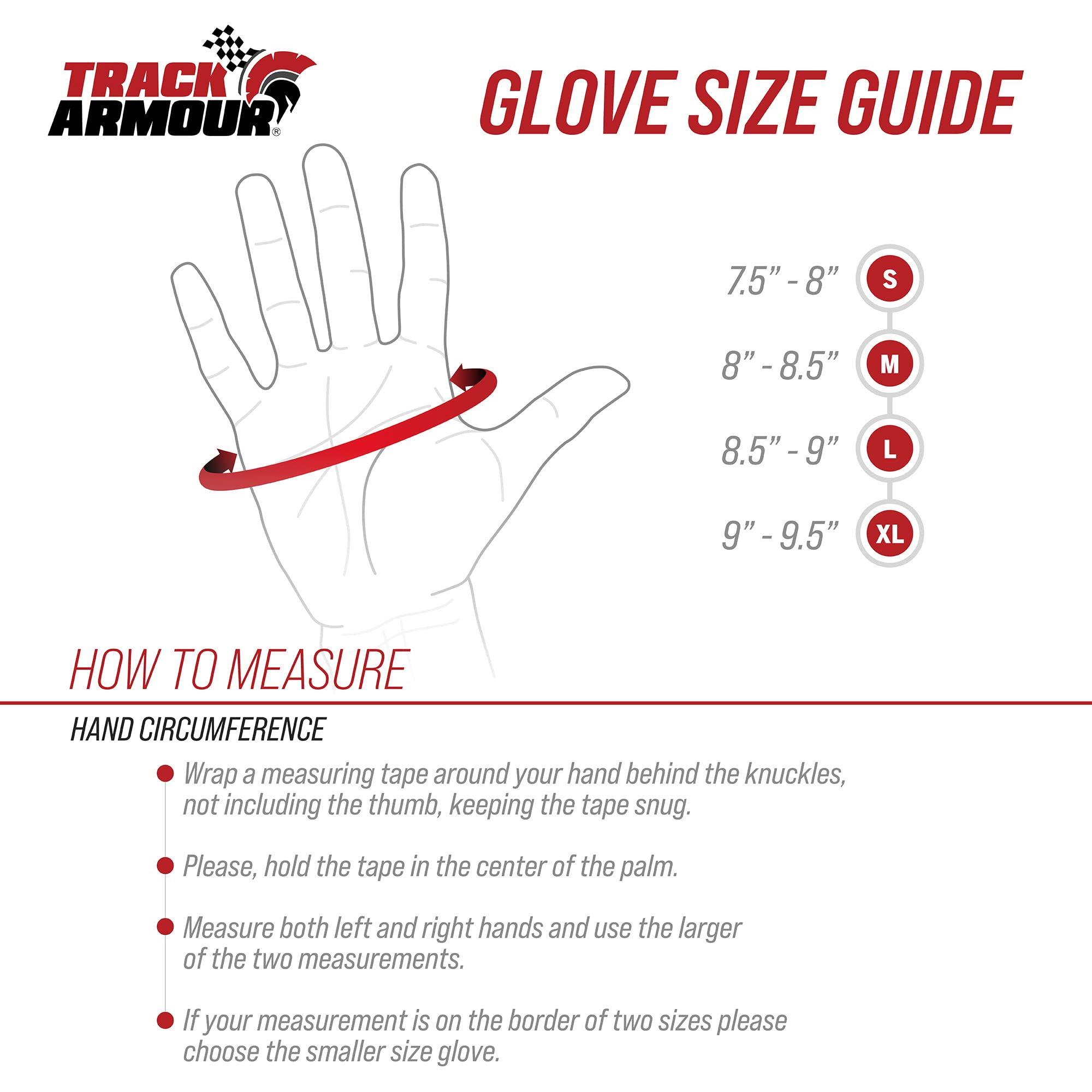TRACK ARMOUR Series 4 Racing Glove SFI 3.3/5, Medium, Nomex Fabric, Black, Model TAS4RG-M, Silicon Grip
