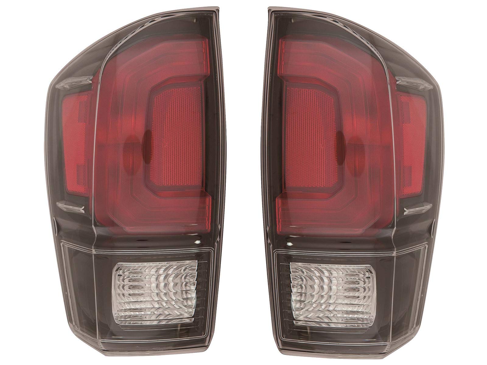 APA Replacement Tail Light Rear Lamp 2017 2018 2019 Tacoma with Black Bezel Pair Set TO2801201C TO2800201C 8155004200 8156004200