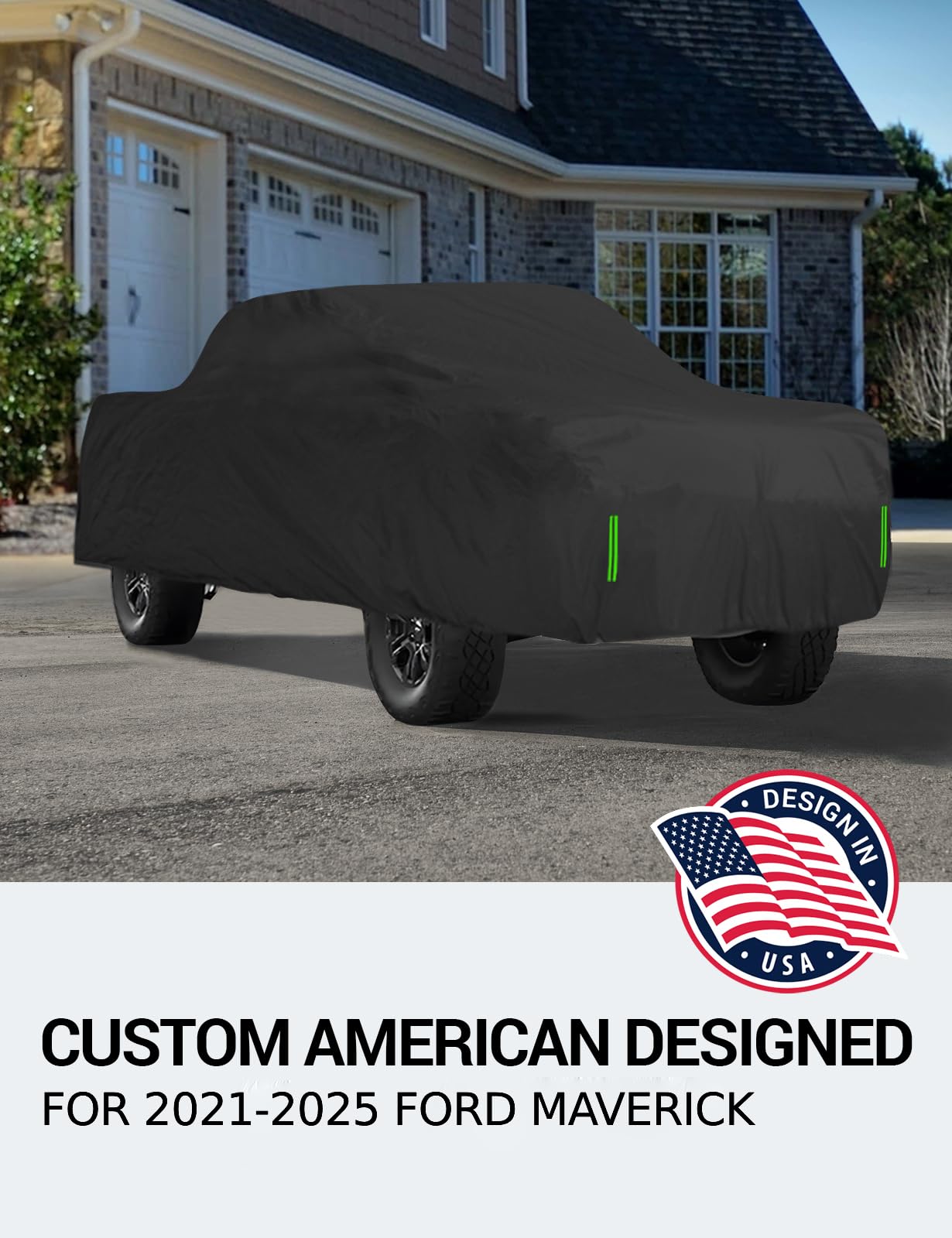 Proadsy Upgrade Car Cover For 2021-2024 2025 Ford Maverick, Waterproof All Weather For Automobiles, Windproof Snowproof Rain Hai