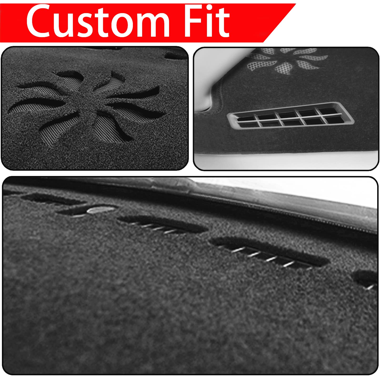 Senshine For Toyota Rav4 Accessories 2019 2020 2021 2022 2023 2024 Dashboard Cover Center Console Cover Dash Mat Carpet Protecto