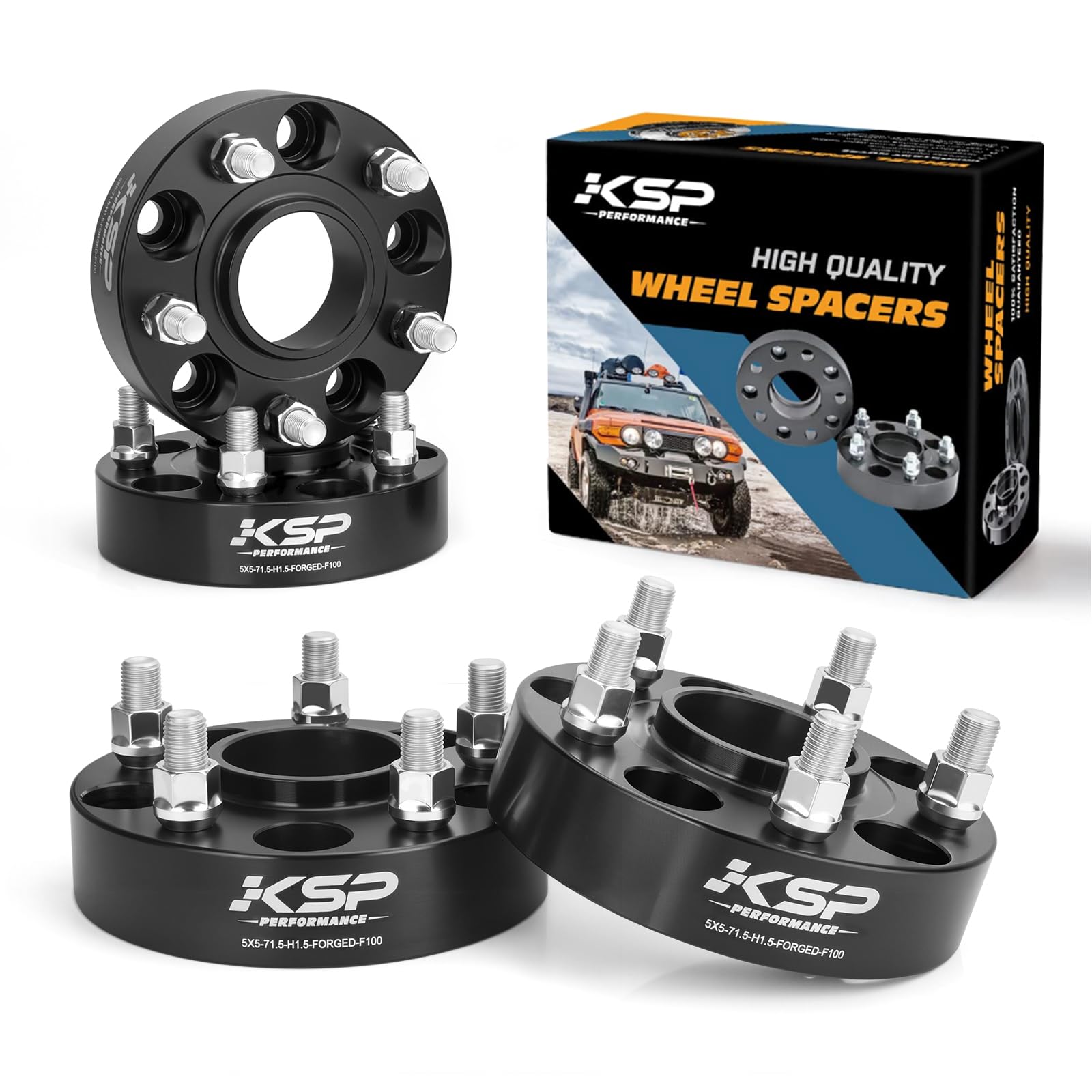 Ksp 5X5 Wheel Spacers For Grand Cherokee 2011-2025, 1.5Inch 5X127Mm Hubcentric Spacer Fit Wrangler Jl/Jlu 2018-2025, 38Mm Thick
