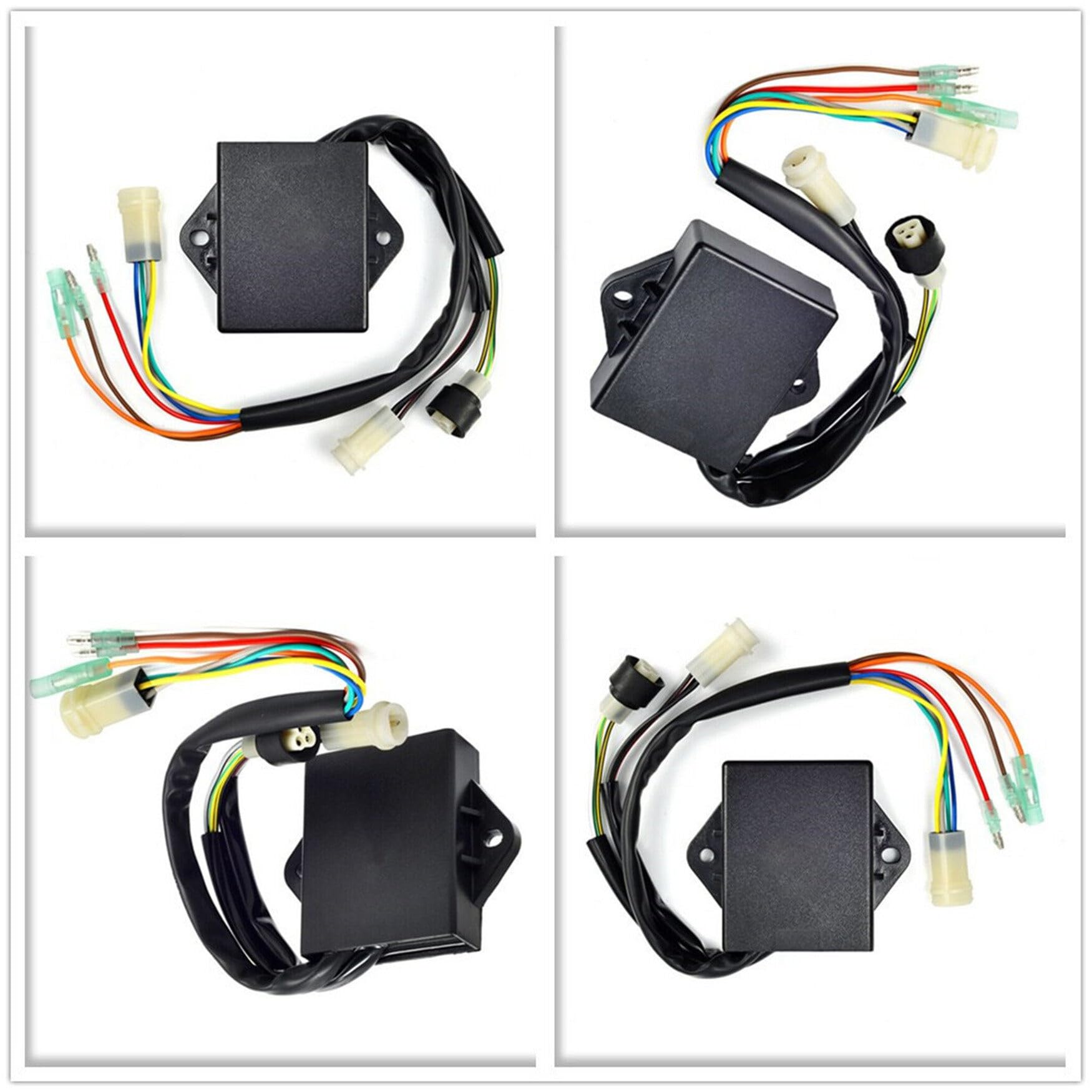 WFLNHB CDI Box Replacement for Yamaha Moto 4 & Big Bear 350, Model 1YW-85540-20-00, Black, 1987-1988