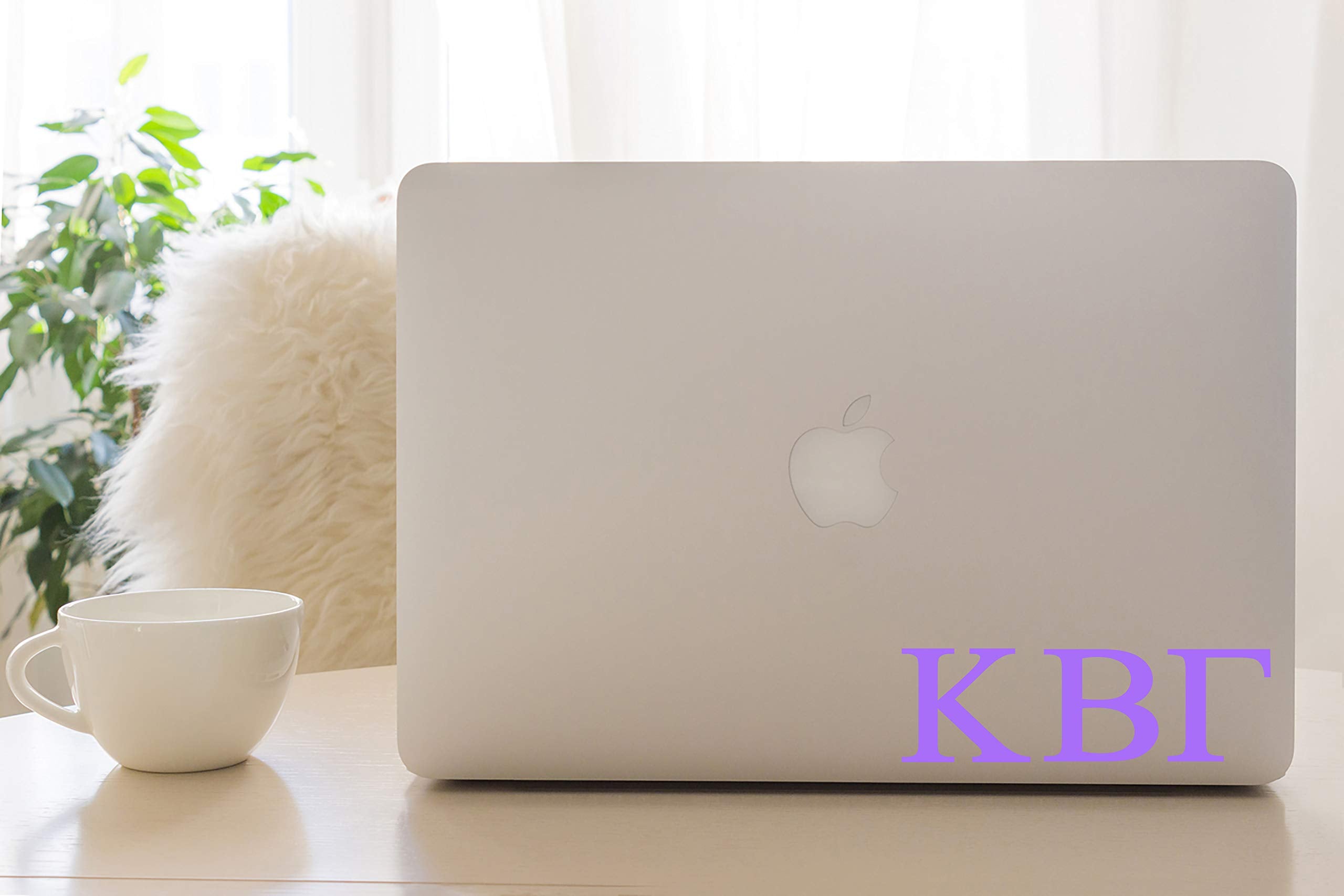 Pro-Graphx Kappa Beta Gamma Greek Sorority Sticker Decal, 2.5 Inches Tall, Lilac