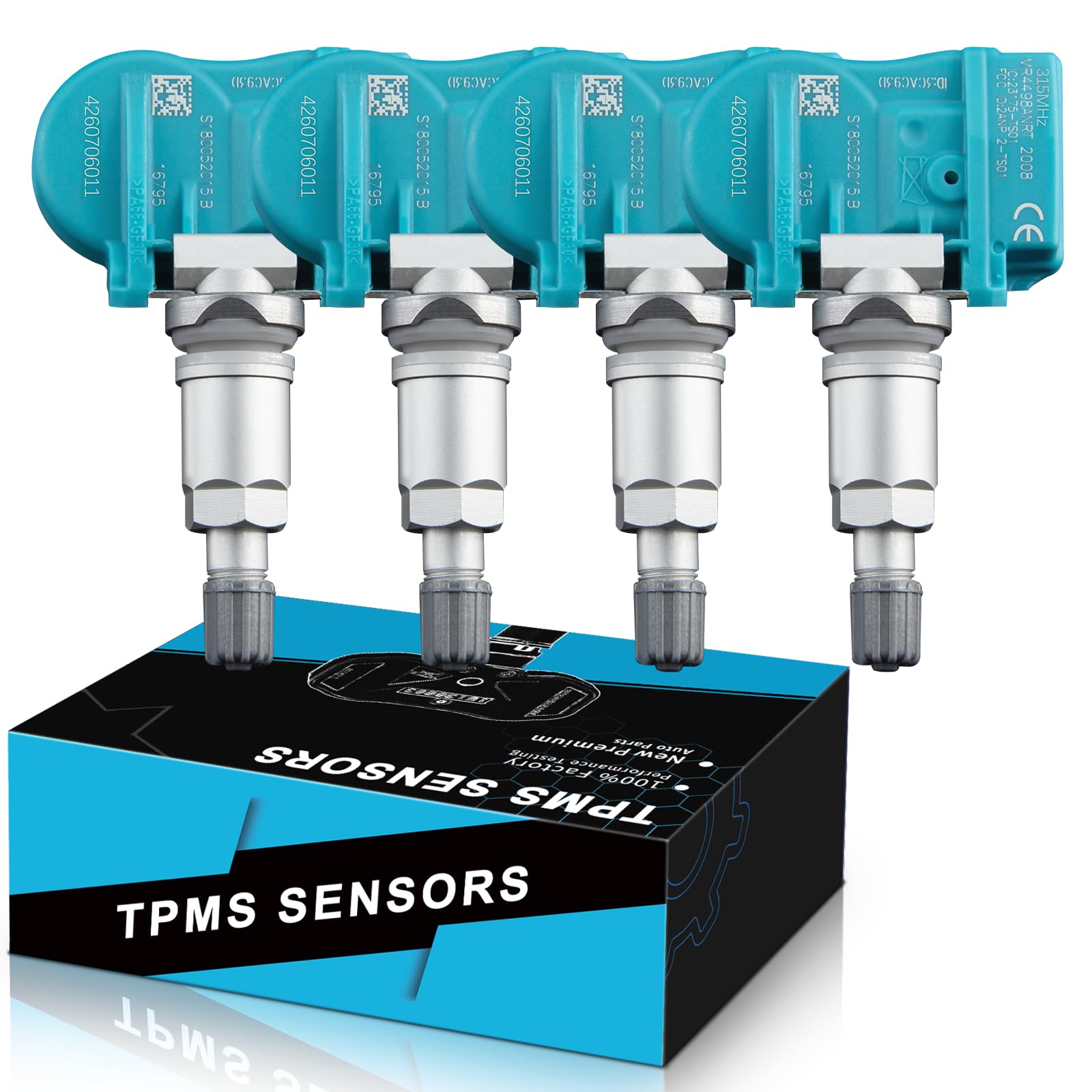 YZHIDIANF 4260706011 Programed TPMS Sensors for:-Toyota Camry for:-RAV4 Corolla Tacoma 4Runner Highlander, for:-Lexus ES350 GS30