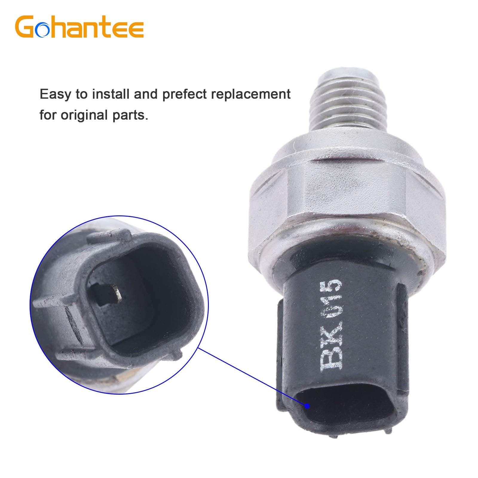 gohantee Transmission Oil Pressure Switch 28610-RKE-004 for Honda Accord, Odyssey, CR-V, Black, Replacement for 28610-RAY-003, 28610-RGR-
