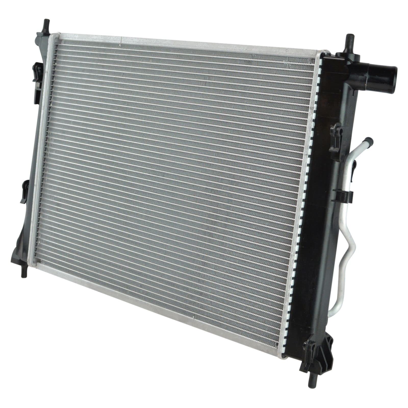 Trq Radiator Assembly Aluminum Core Compatible With 12-17 Hyundai Accent 12-15 Veloster Kia Rio Cu13252 Cu13253 Hy3010174