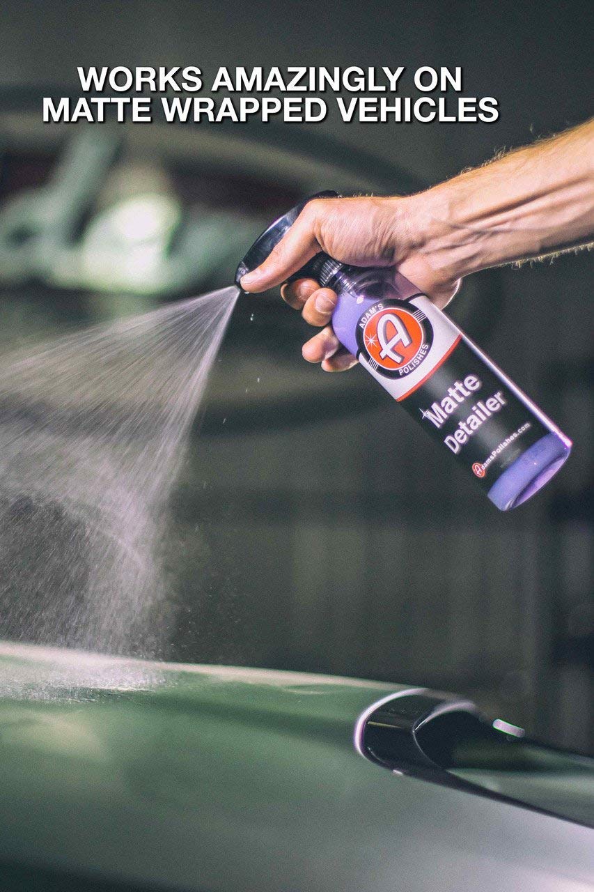 Adam's Polishes Matte Detailer - Specialized Formula, 16 oz, Purple, Model MD, No Shine Finish
