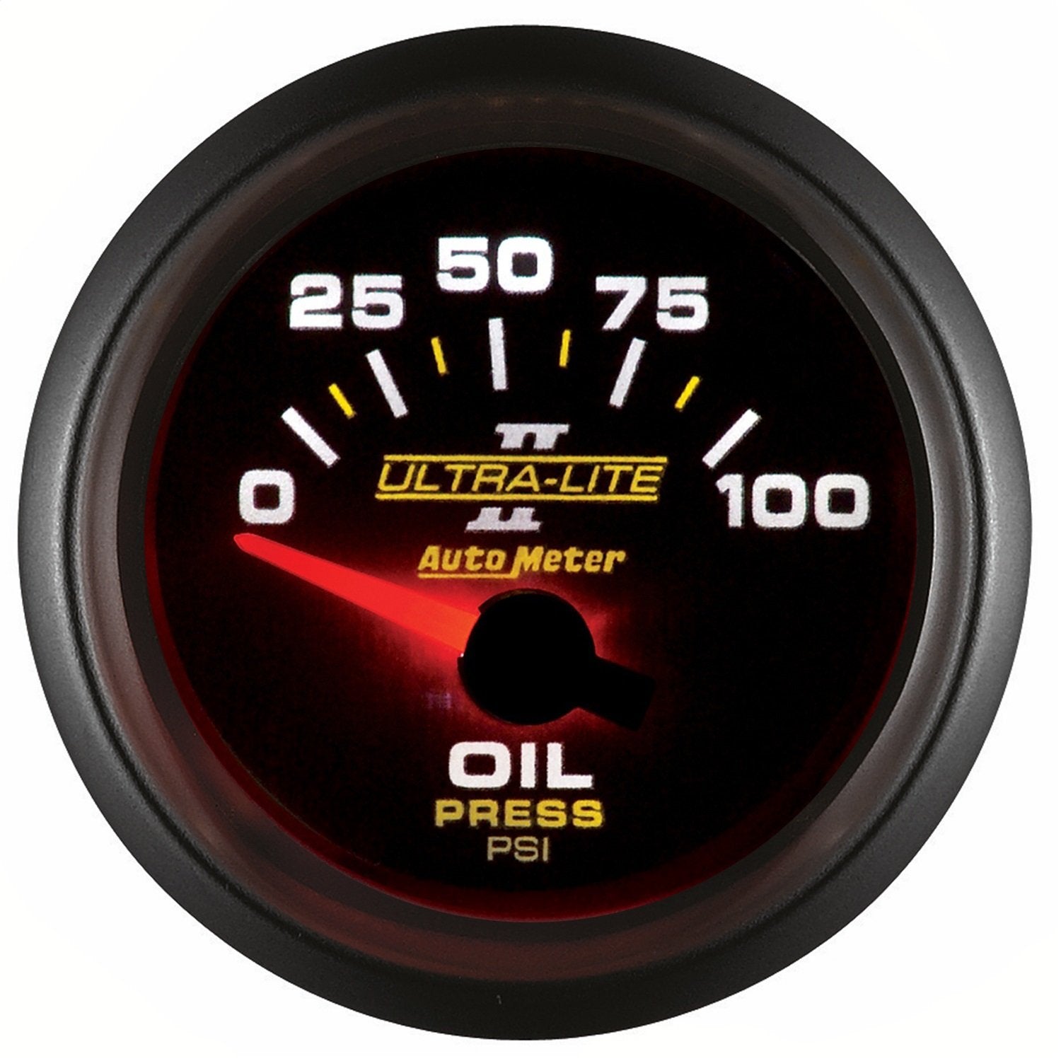 Auto Meter 4927 Ultra-Lite Ii 2-1/16 0-100 Psi Short Sweep Electric Oil Pressure Gauge